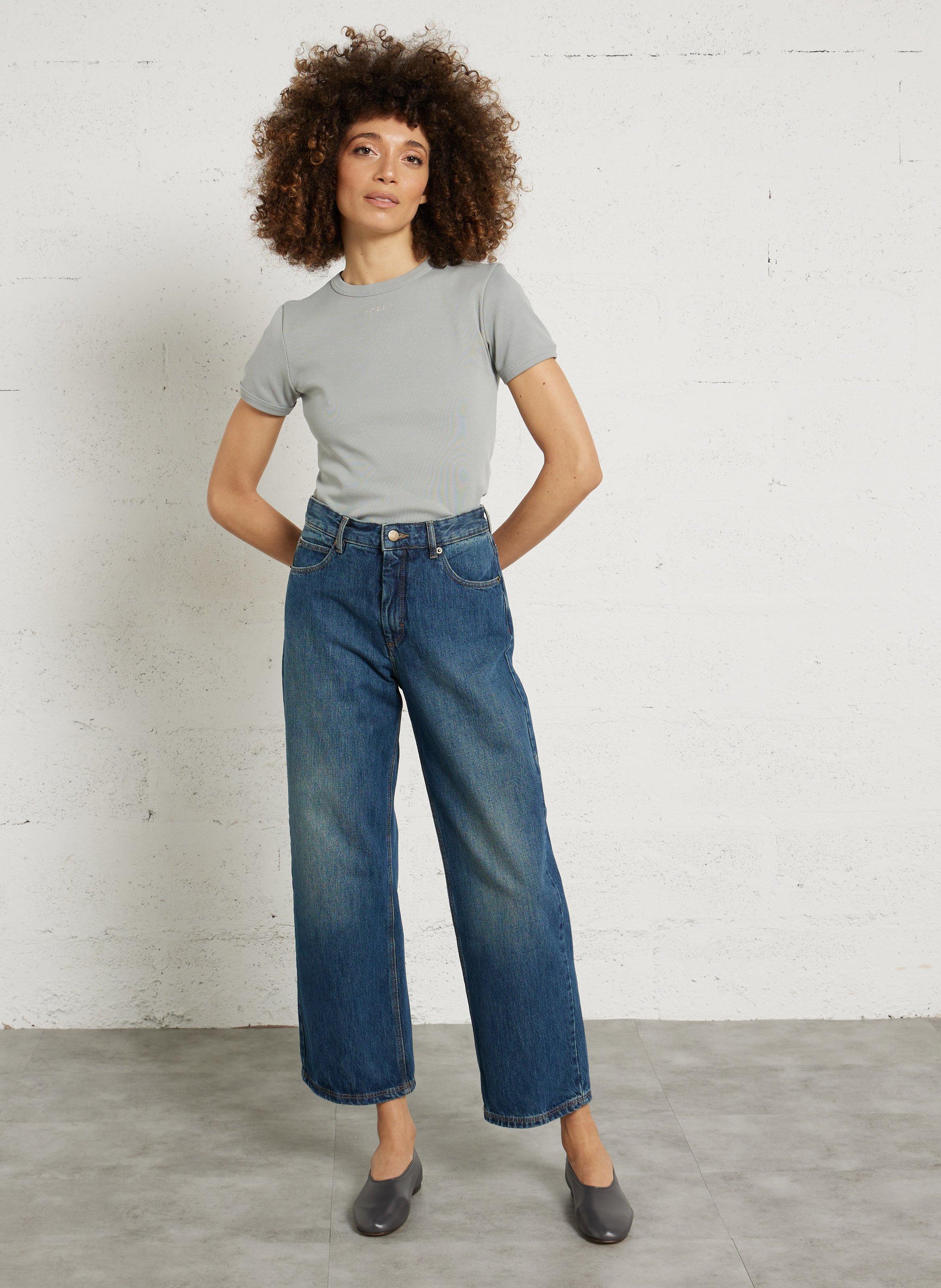 Jean gerade SOEUR Blau