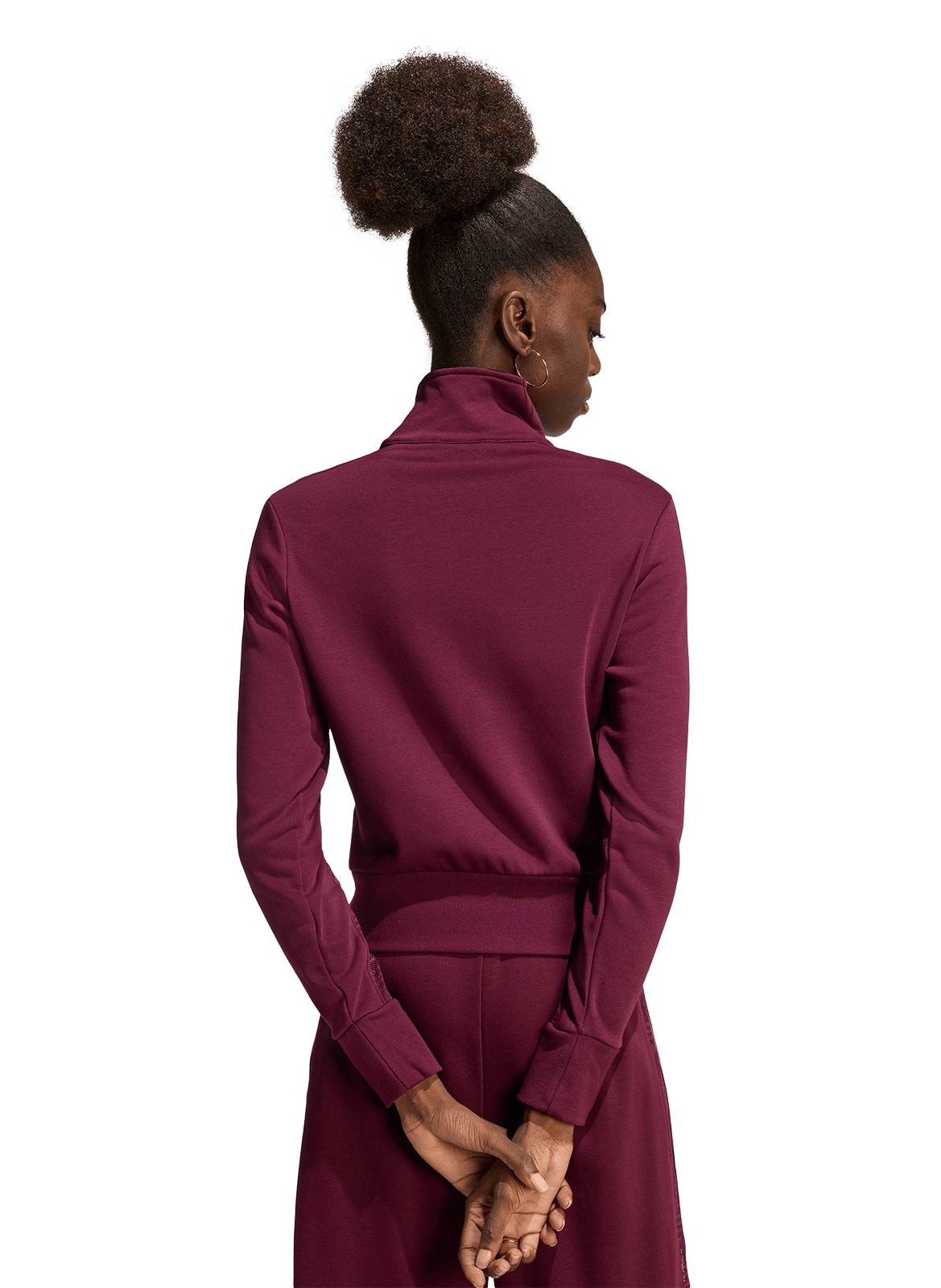 Jasje met opstaande kraag | katoenblend ADIDAS Rood