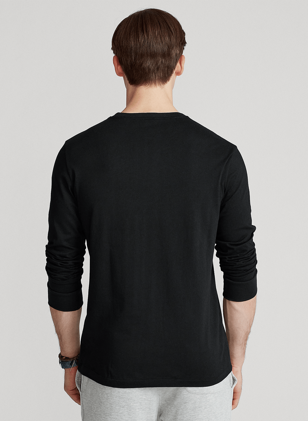 Tee-shirt col rond slim-fit en coton POLO RALPH LAUREN Noir