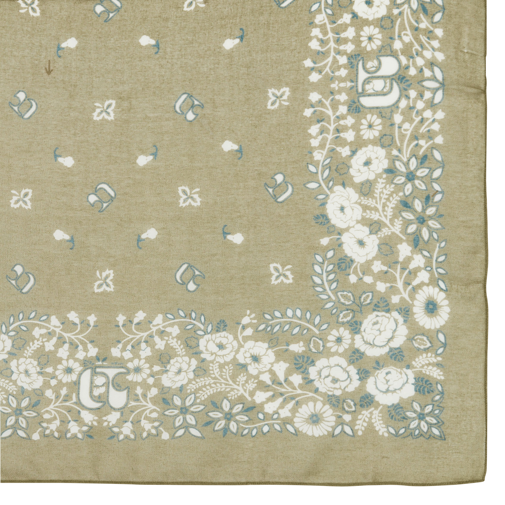 Foulard imprimé LE TEMPS DES CERISES Vert