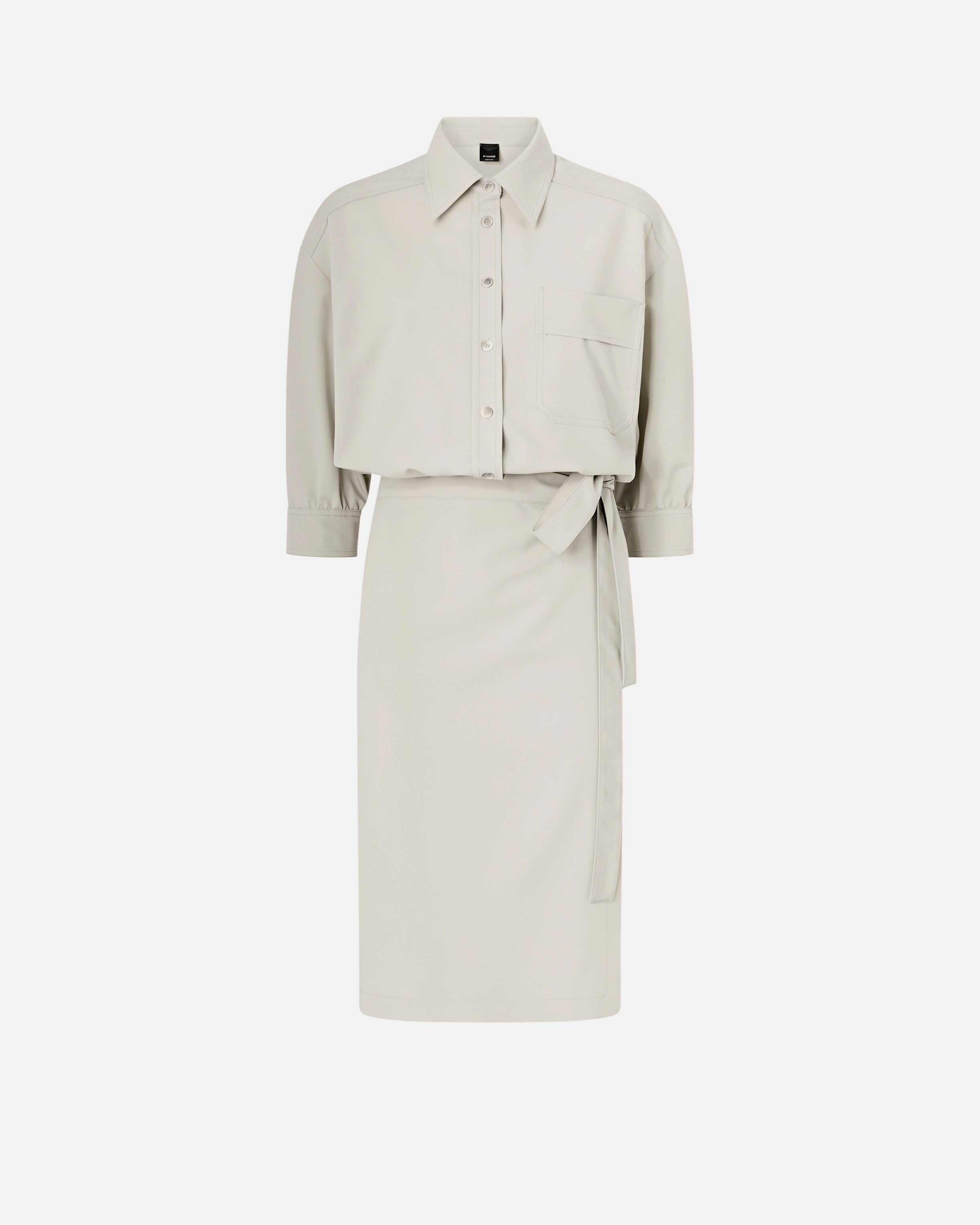 Robe midi avec haut chemise PINKO Gris