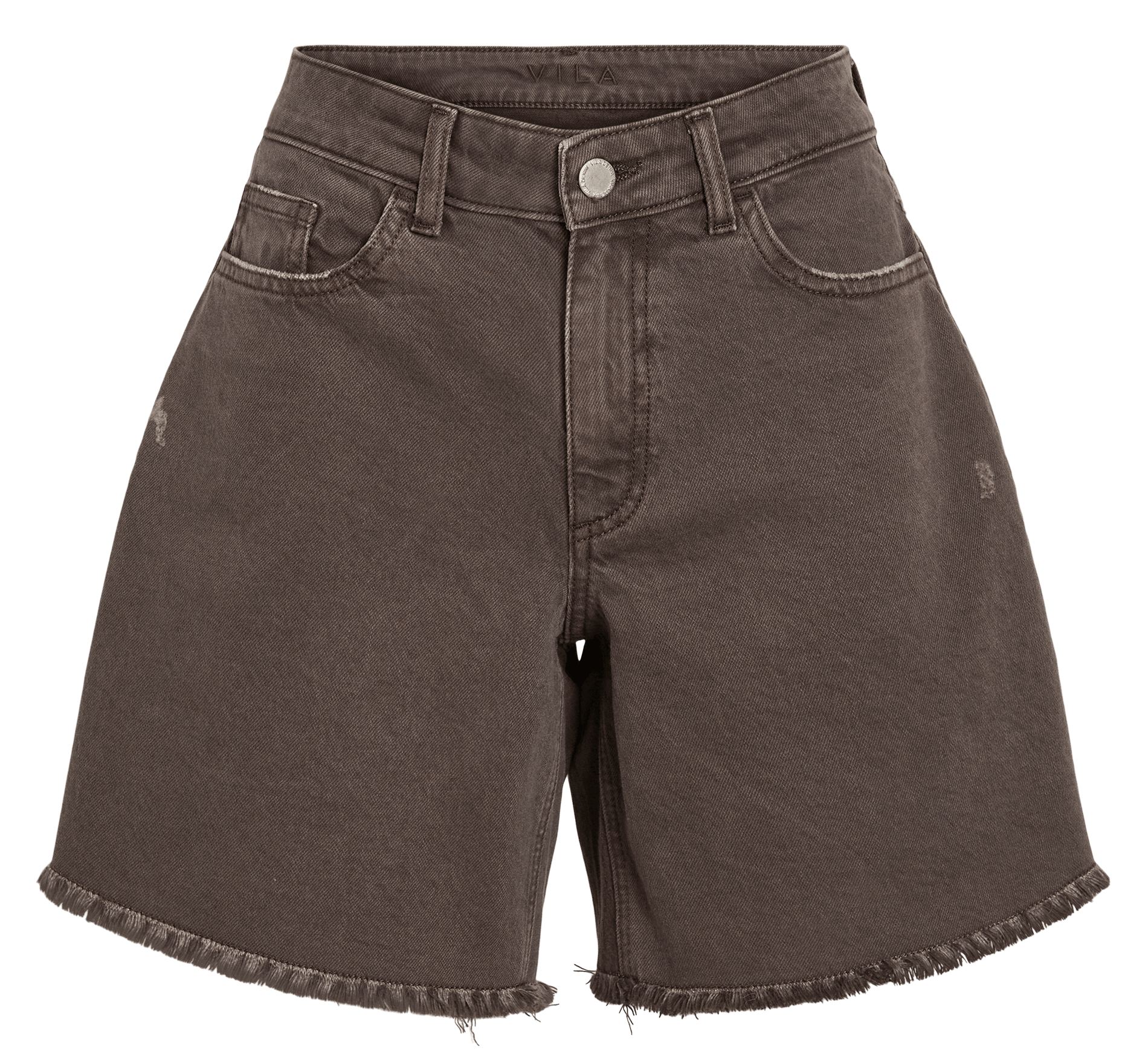 Straight denim shorts VILA Black