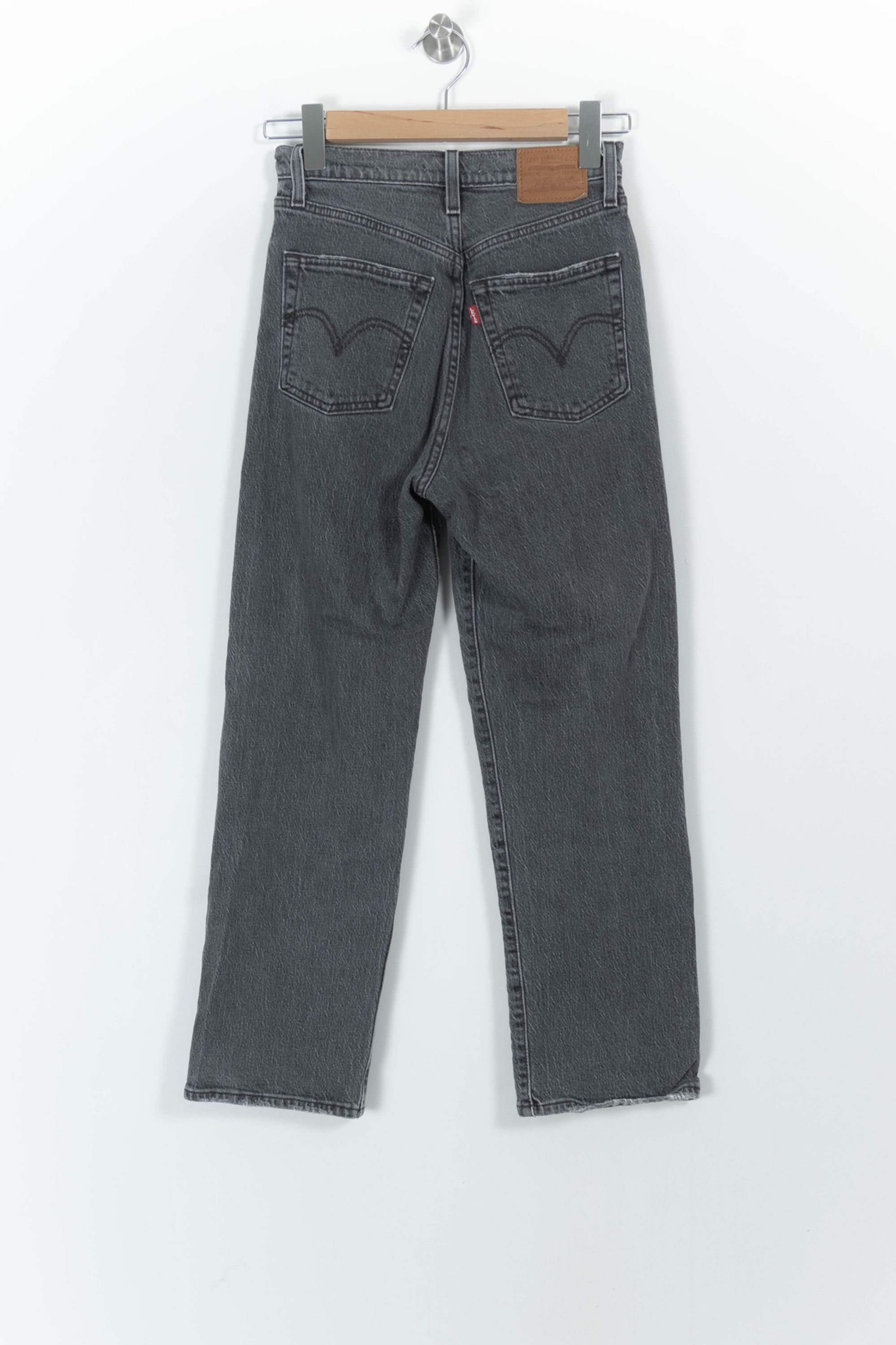 Cropped slim jeans with studs LEVI'S - Seconde main Grey