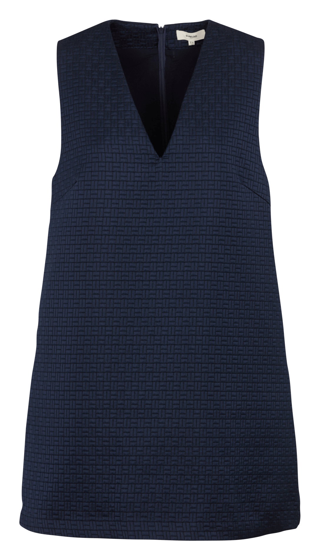 Korte jurk met V-hals SUNCOO Blue