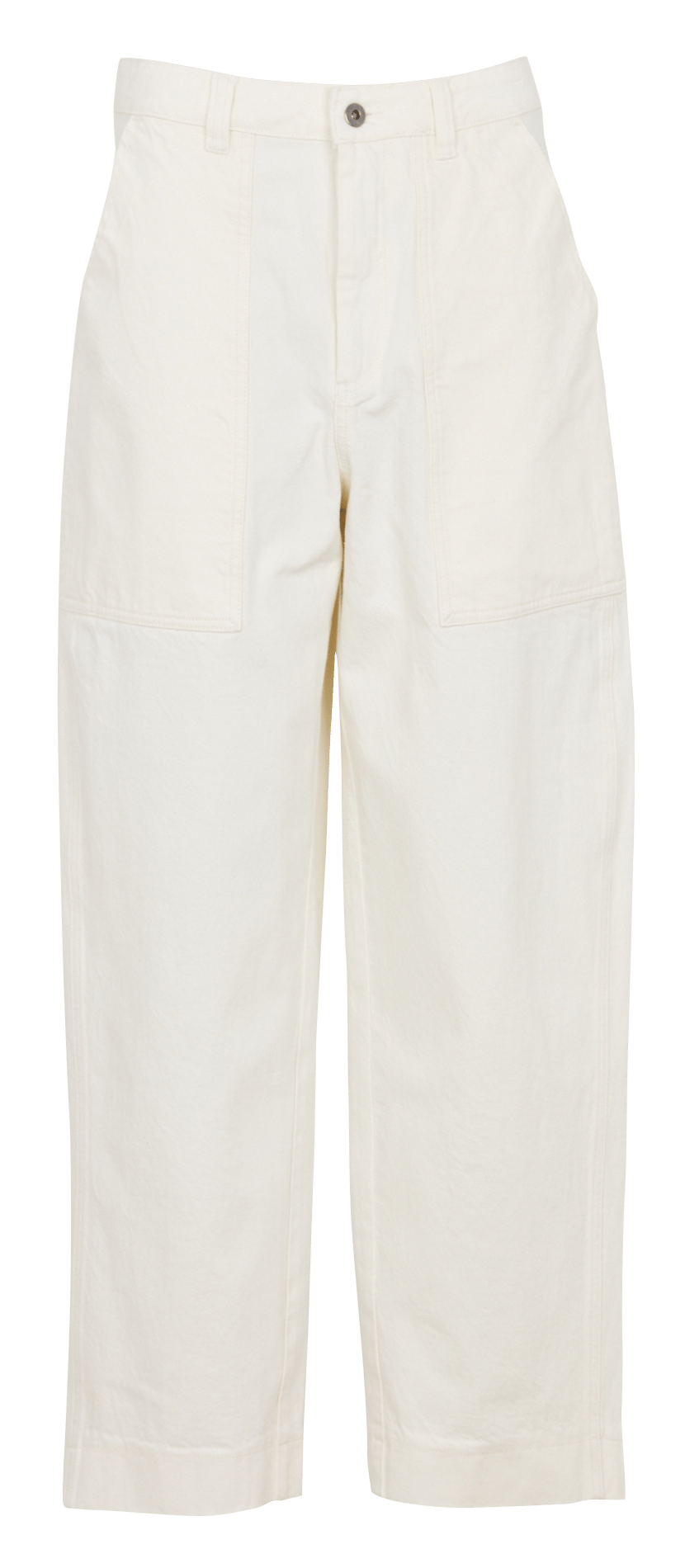 Weit geschnittene Jeans aus Bio-Baumwolle SOEUR Beige