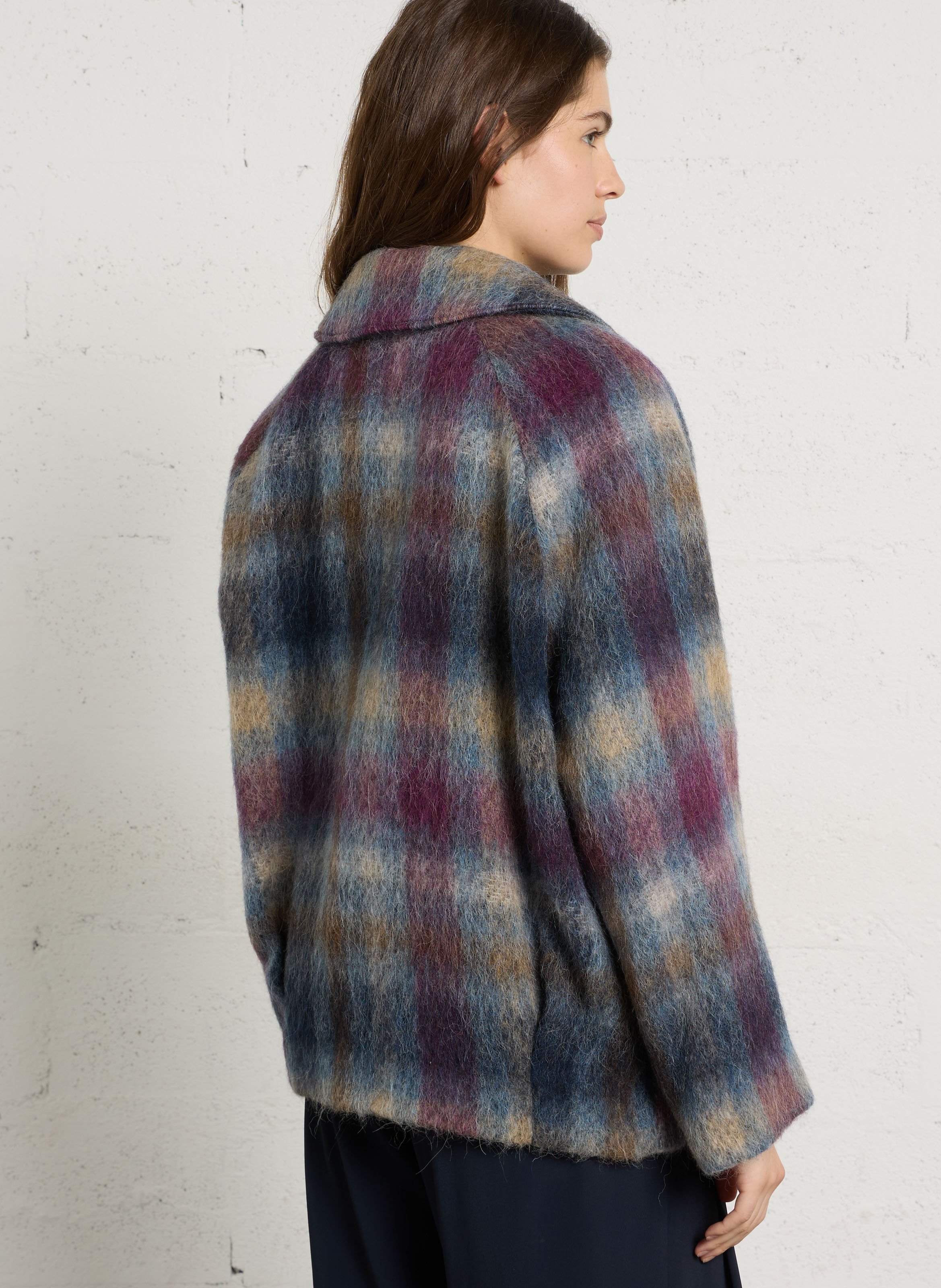 Manteau oversize col classique MOMONI Multicolore