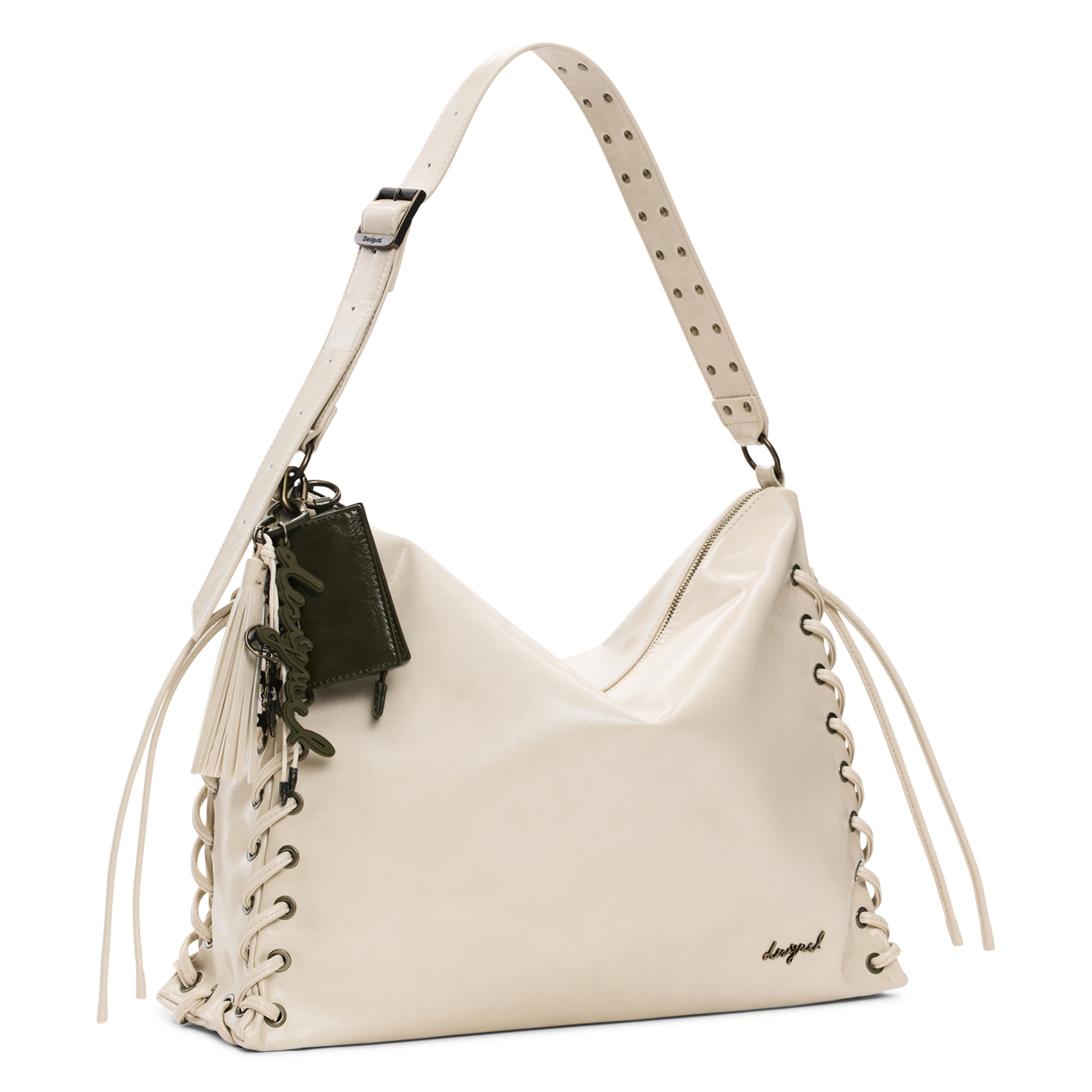 Plain shoulder bag DESIGUAL White