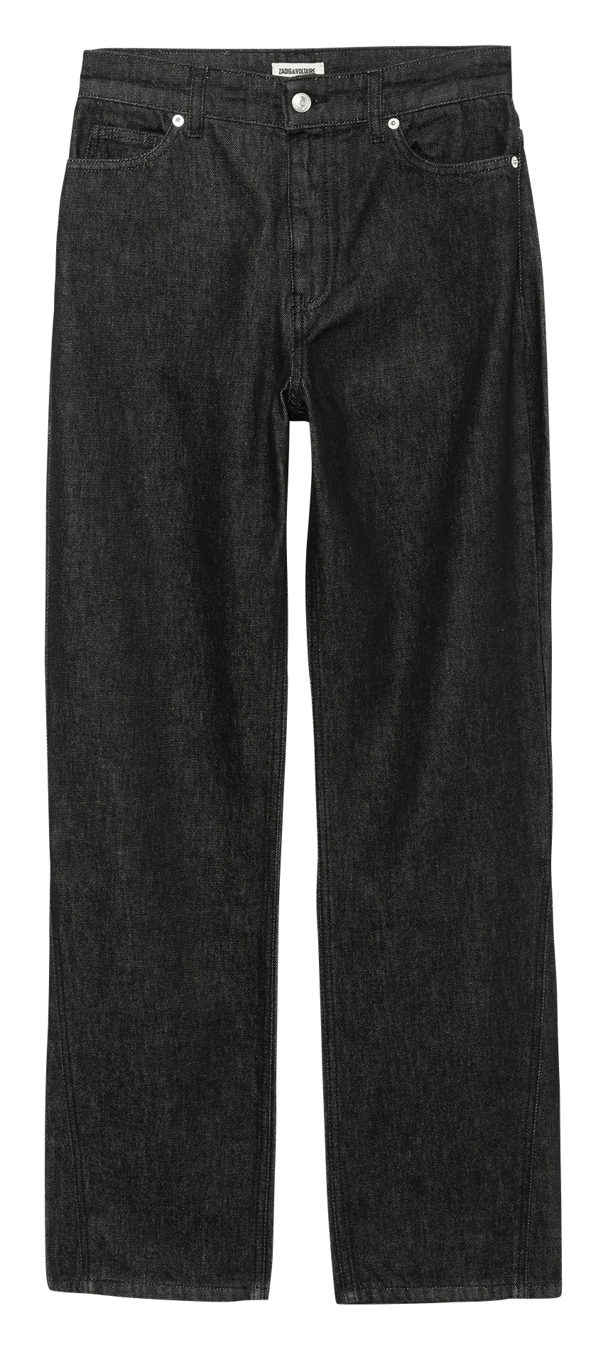 Jean droit en coton ZADIG&VOLTAIRE Noir