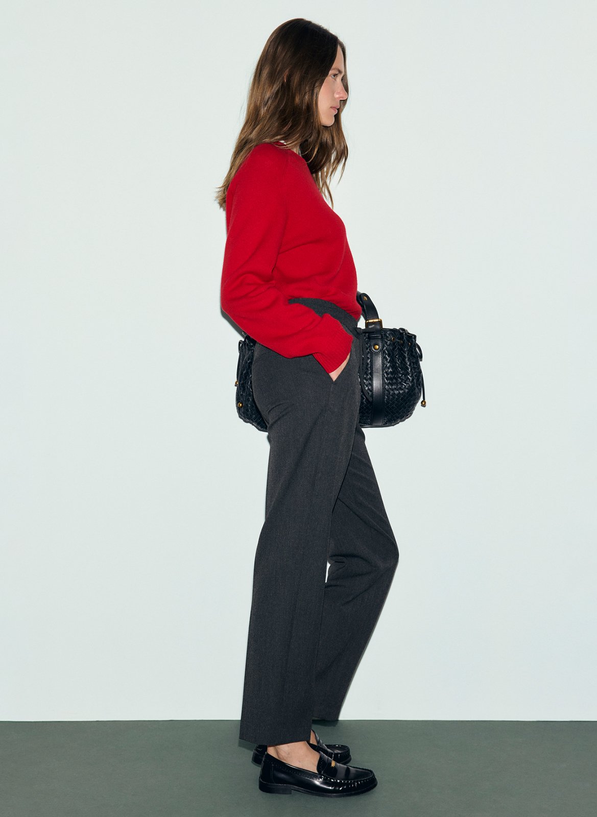 Plain straight trousers | Grey GERARD DAREL Women