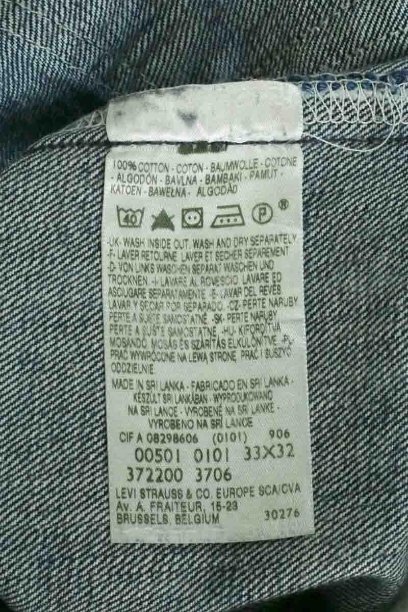 501 straight jeans LEVI'S - Seconde main Blue