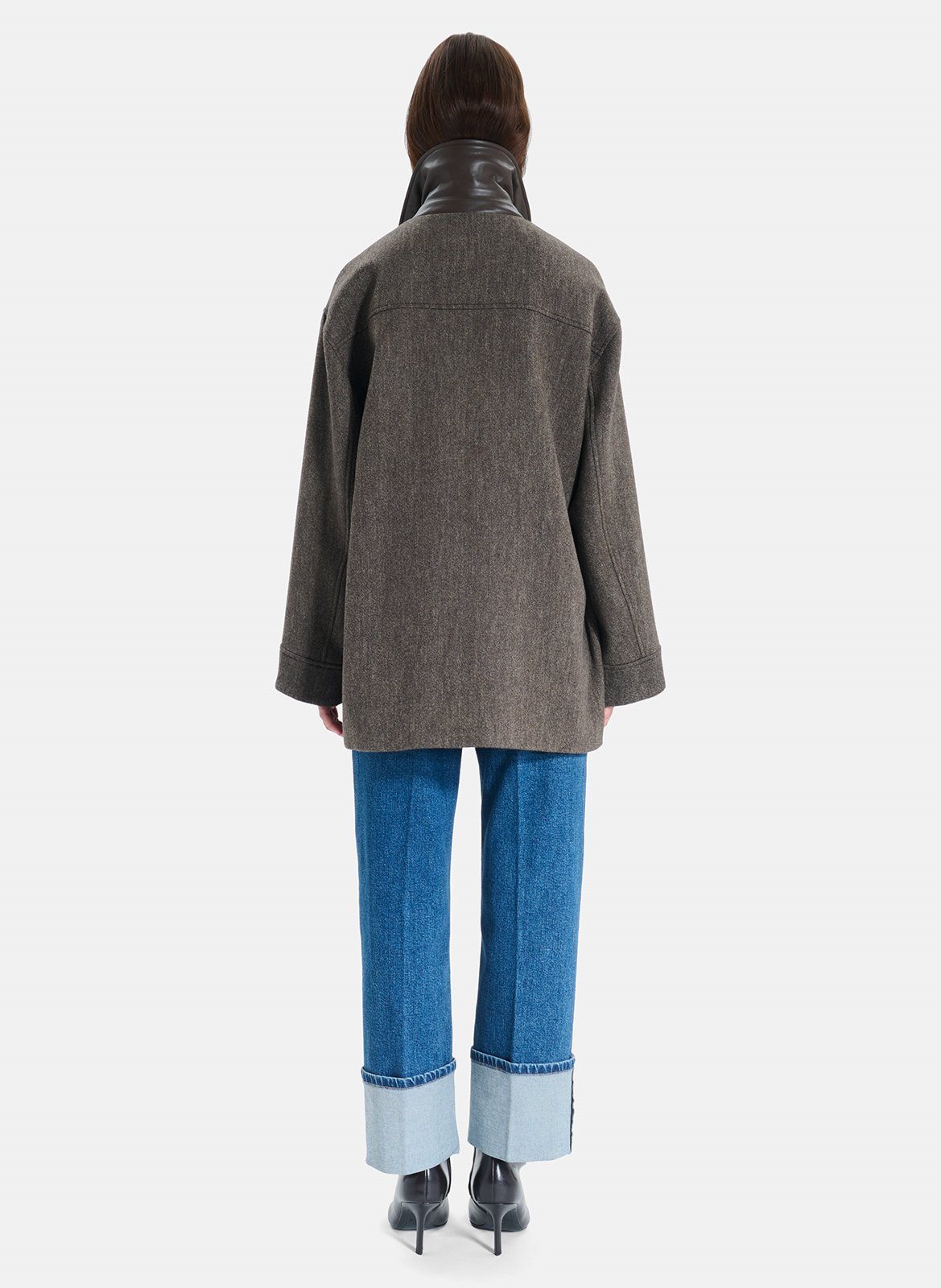 Oversized wool coat ZAPA Brown