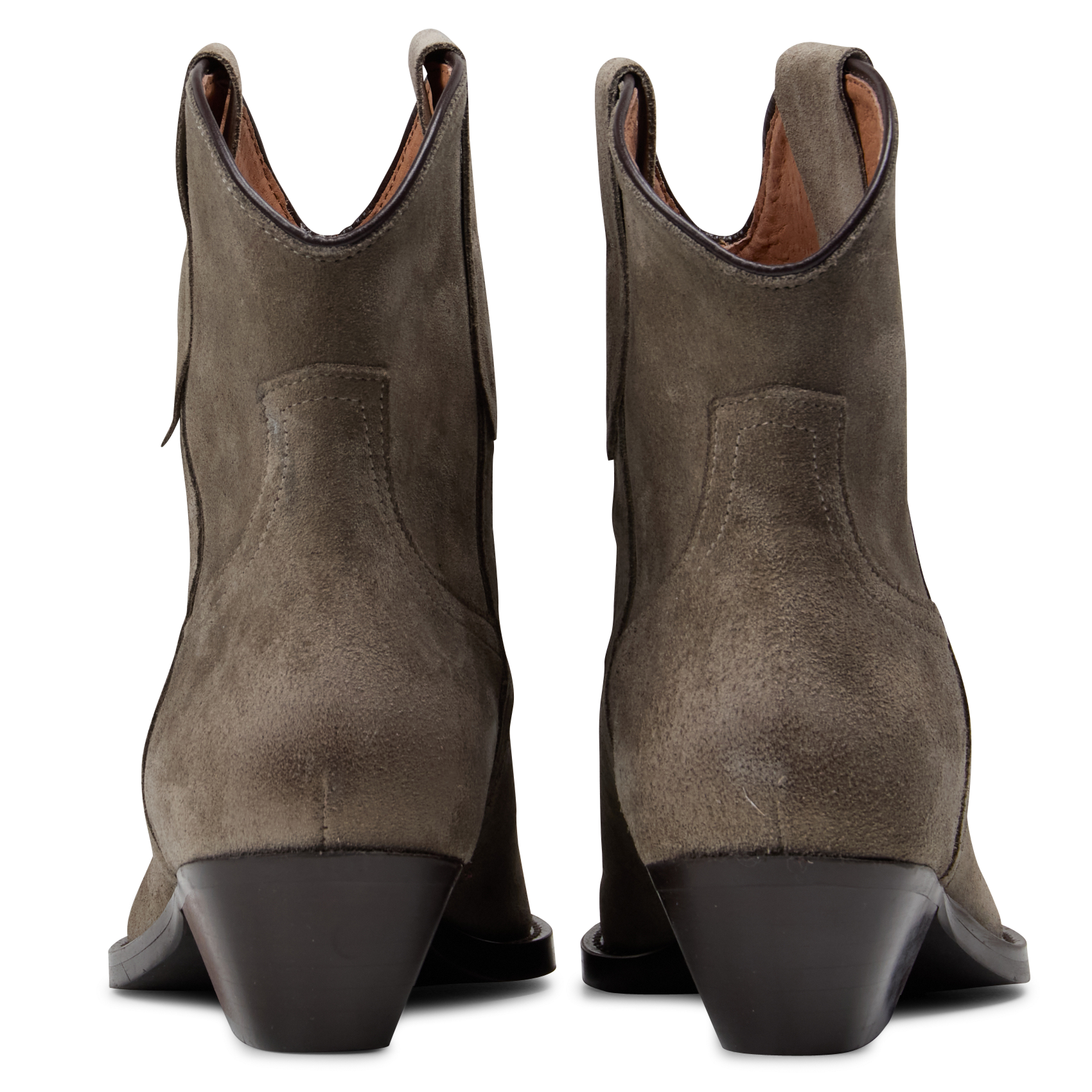 Leather mid-calf boots PAVEMENT Khaki