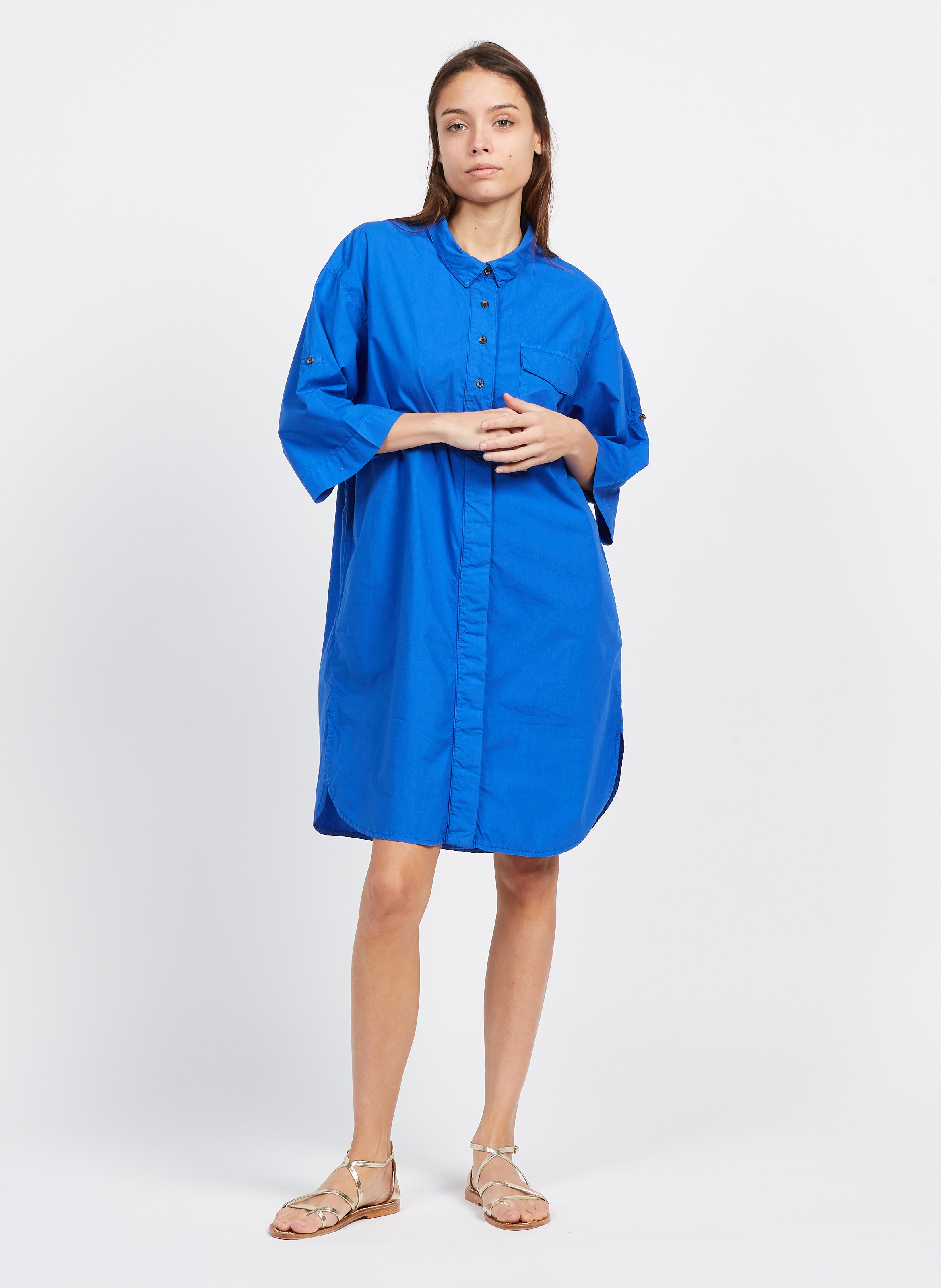 Cotton Shirt Dress Roi Chloe Stora Women Place des Tendances