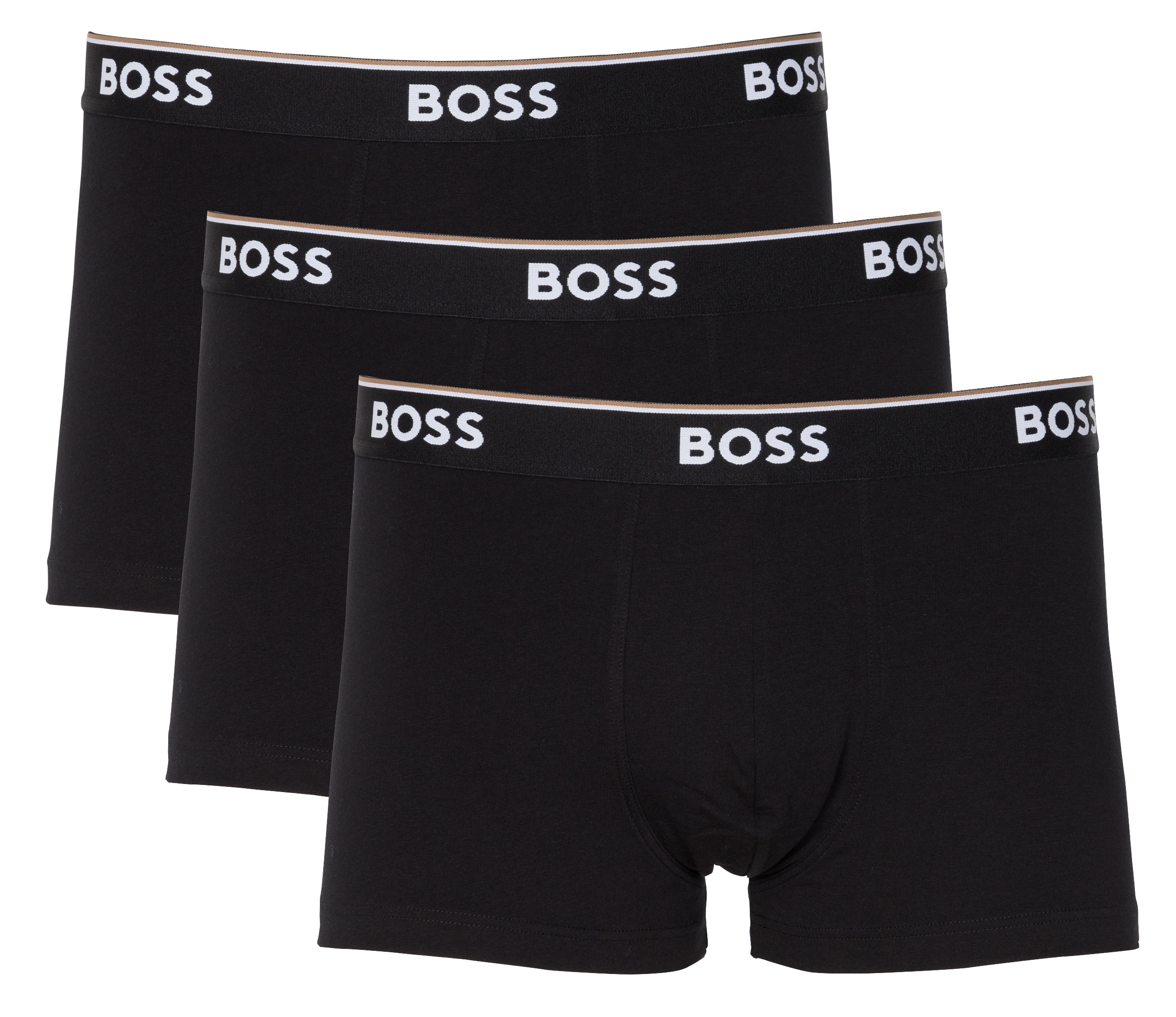 Pack of three cotton-blend boxers  Noir