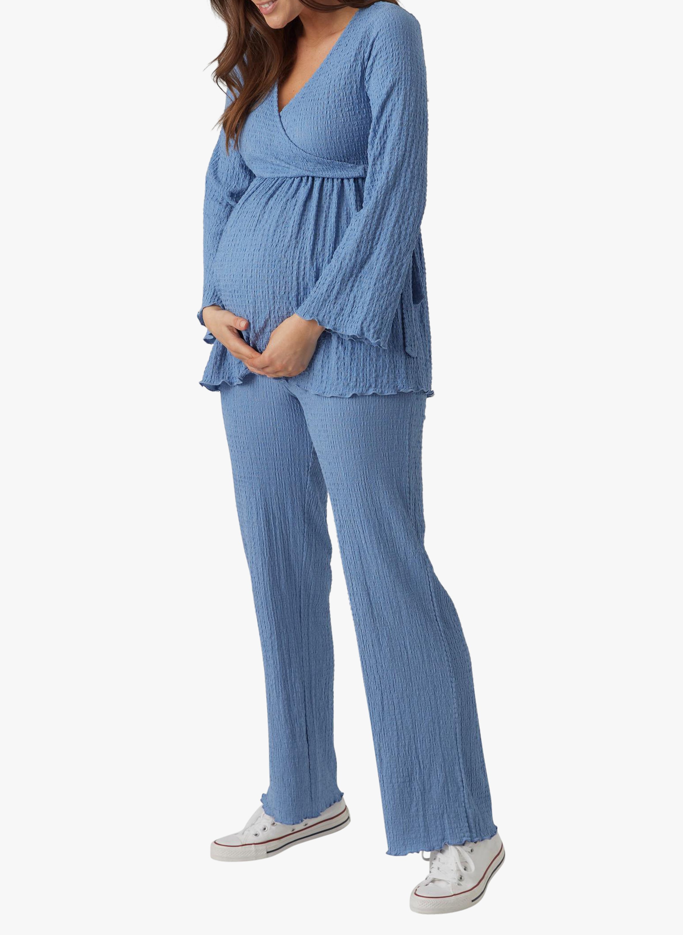 Top col V  MAMALICIOUS Bleu