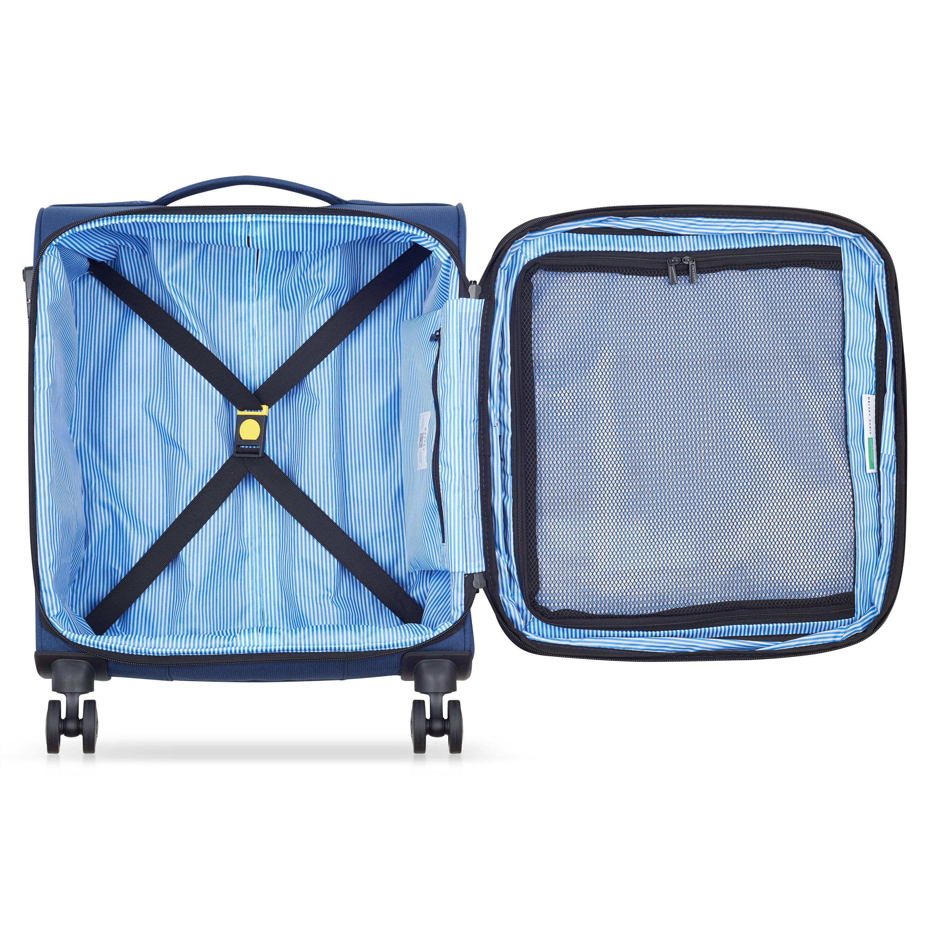 Valise cabine souple 54 cm x 40 cm x 22 cm cm - 33 l - s DELSEY PARIS Bleu