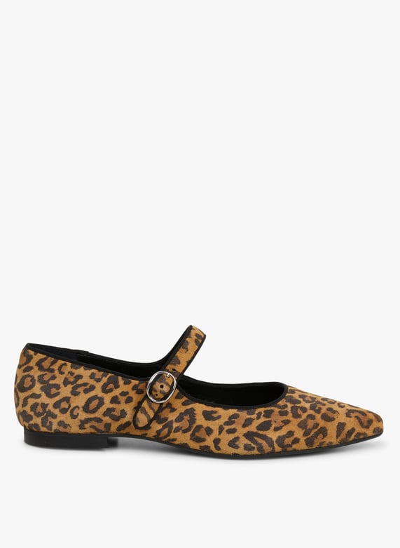 Leopard Print Leather Ballerina Flats Vel Imp Leo Mellow Yellow Women 16 38 340 0942 VEL IMP LEO VEL IMP LEO Place des Tendances