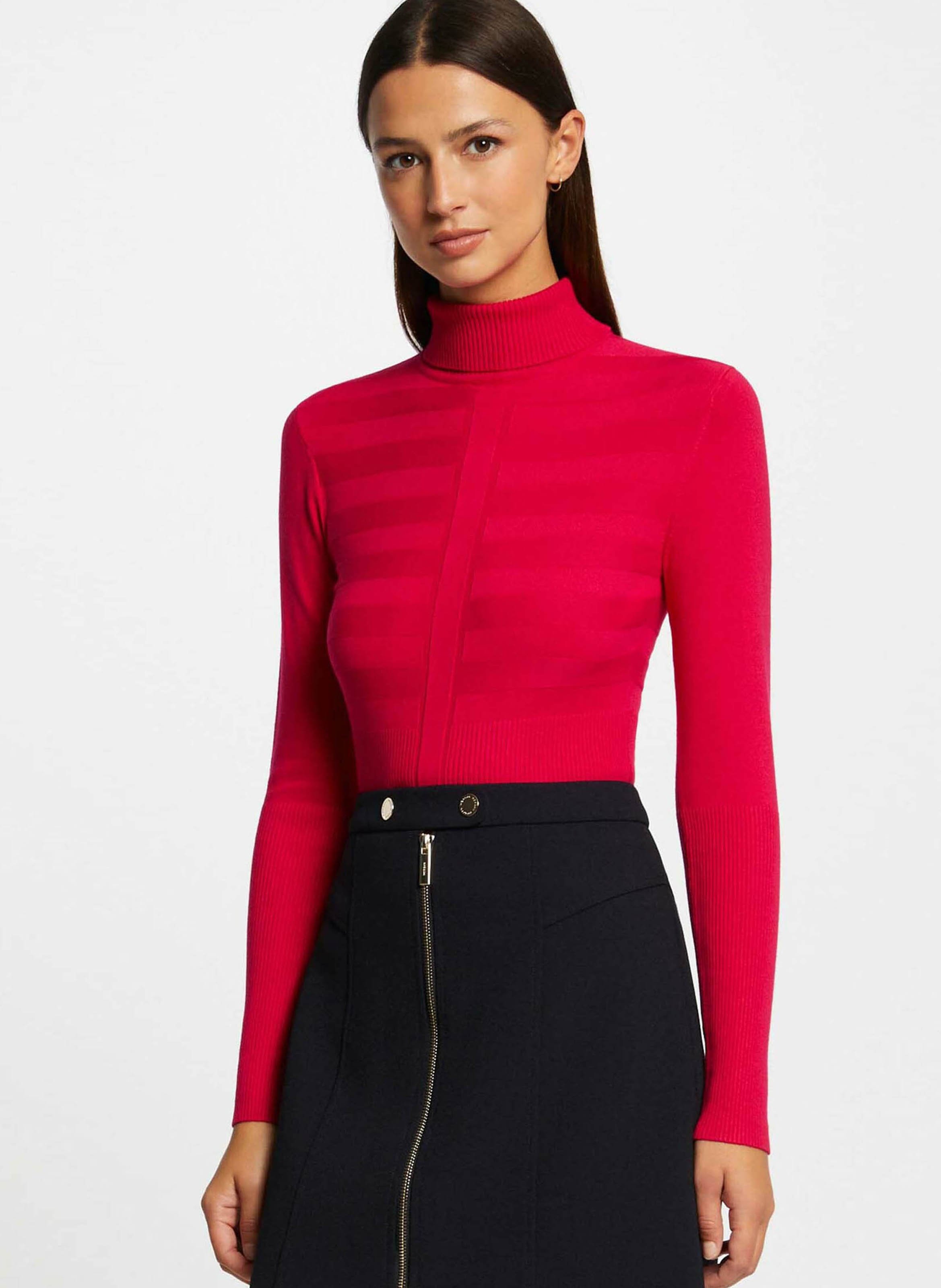 Rollkragenpullover MORGAN Rot