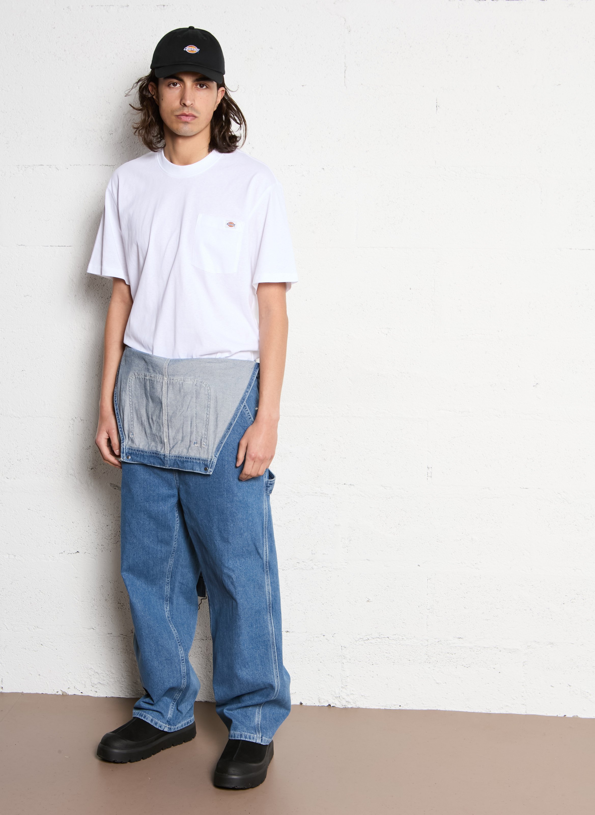 Straight cotton-blend T-shirt DICKIES White