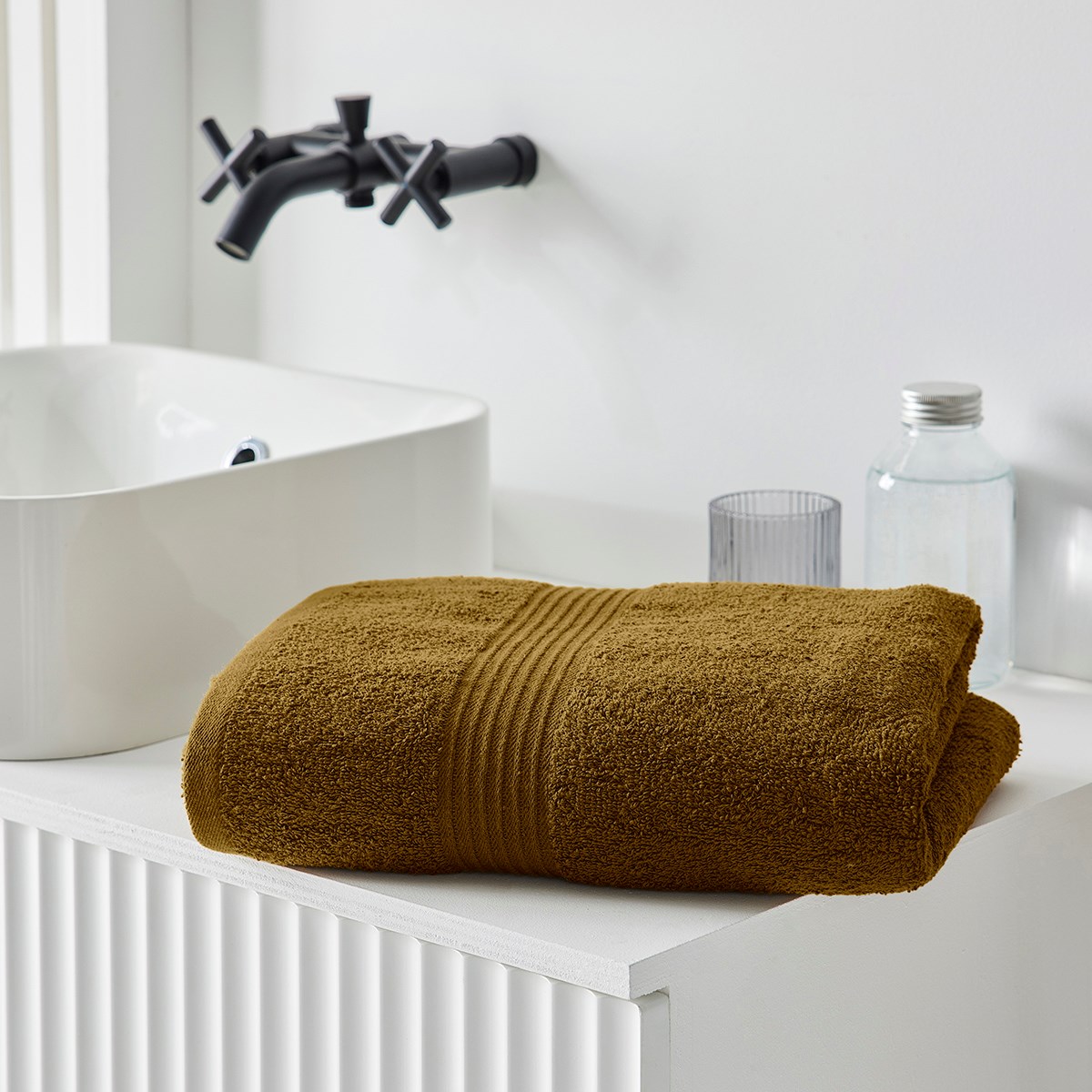 Plain cotton bath towel TODAY LINGE DE MAISON Brown
