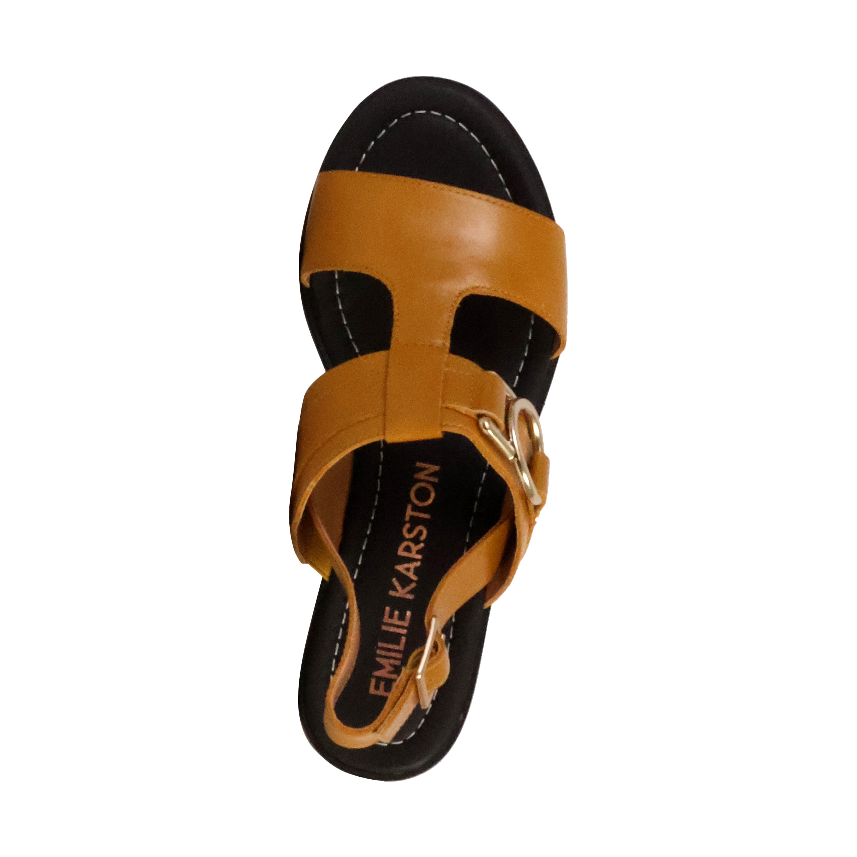 Gretta leather sandals EMILIE KARSTON Brown