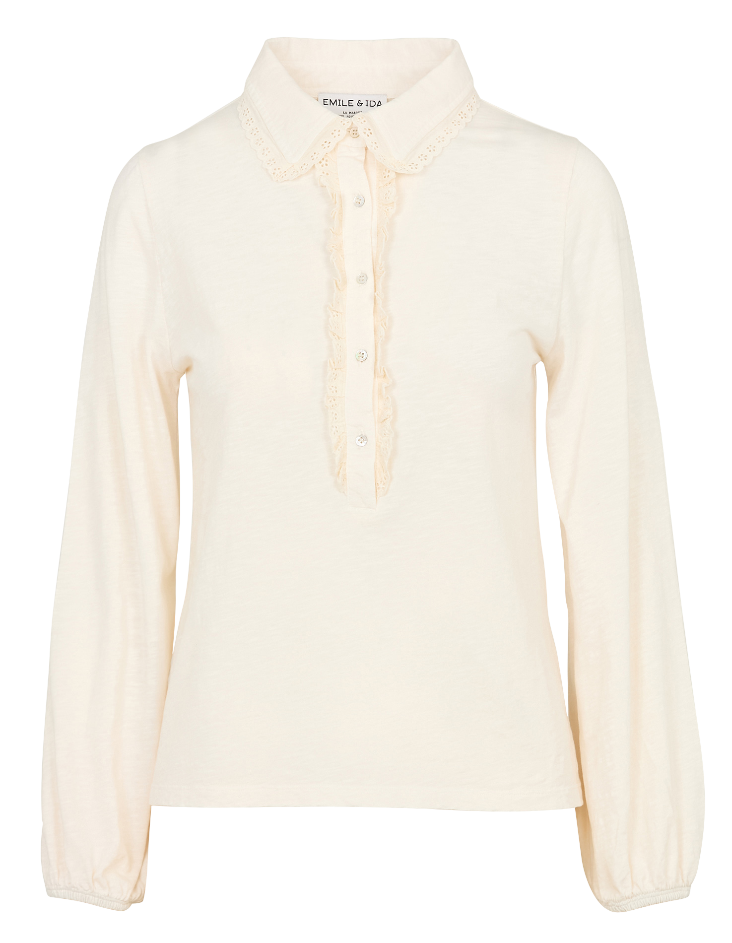Polo-Shirt aus Bio-Baumwolle EMILE ET IDA Beige