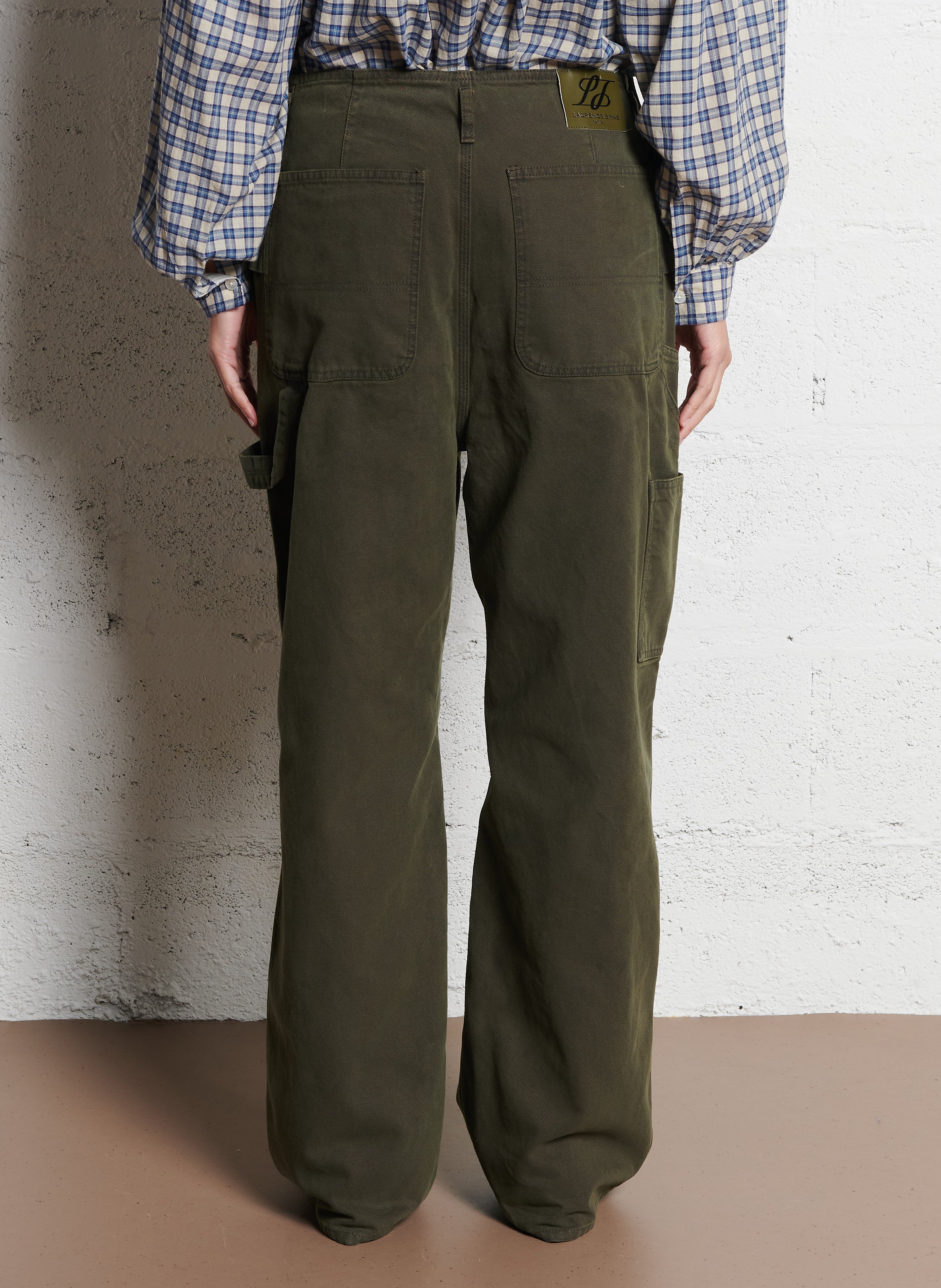 Gerade geschnittene Baumwollhose LAURENCE BRAS Grun