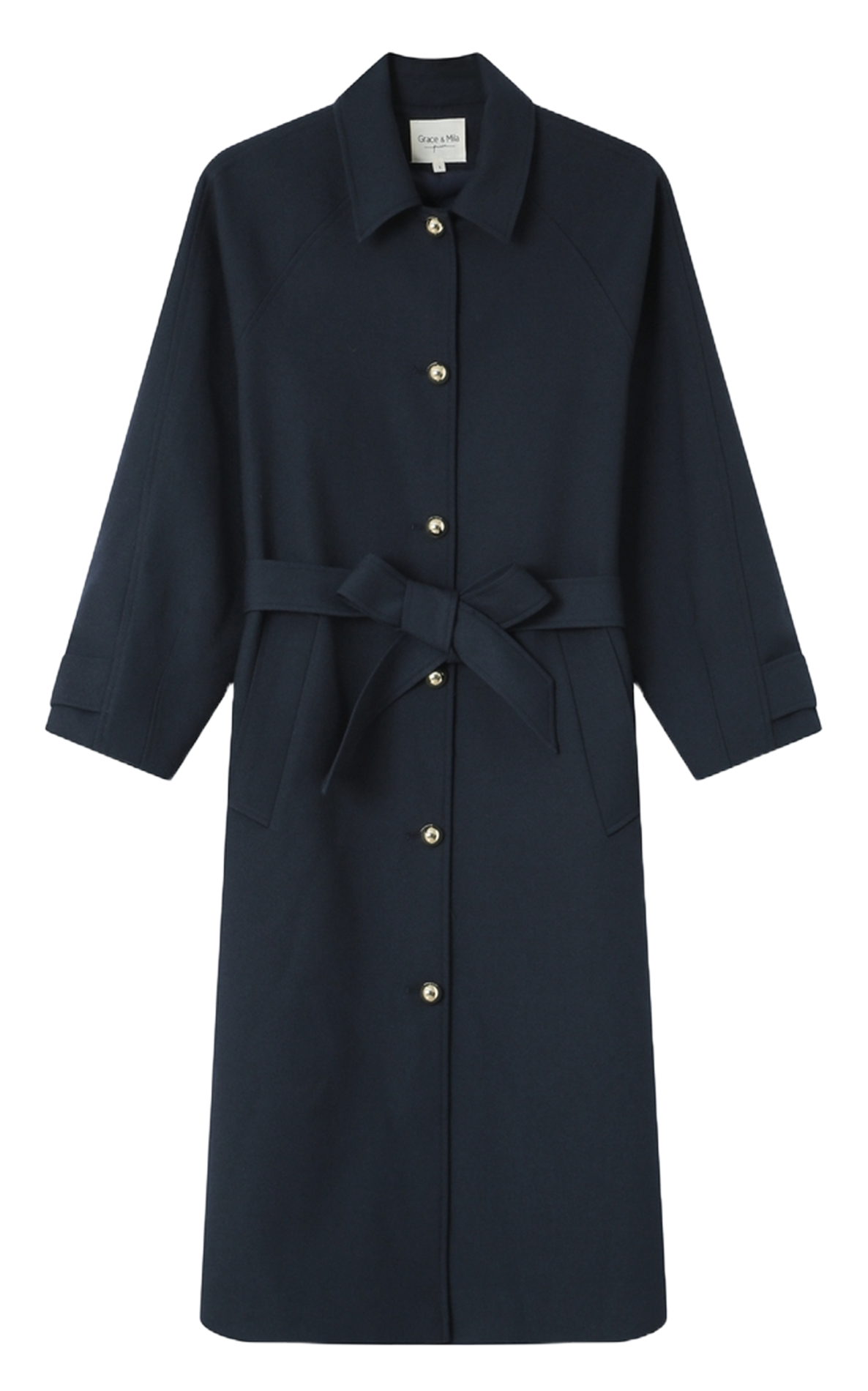 Classic collar trench coat GRACE ET MILA Blue