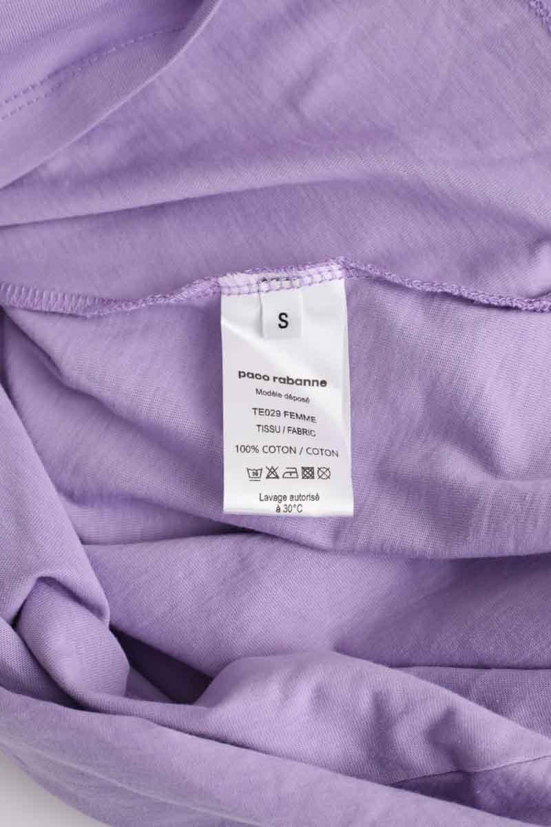 Cotton T-shirt PACO RABANNE - Seconde Main Purple