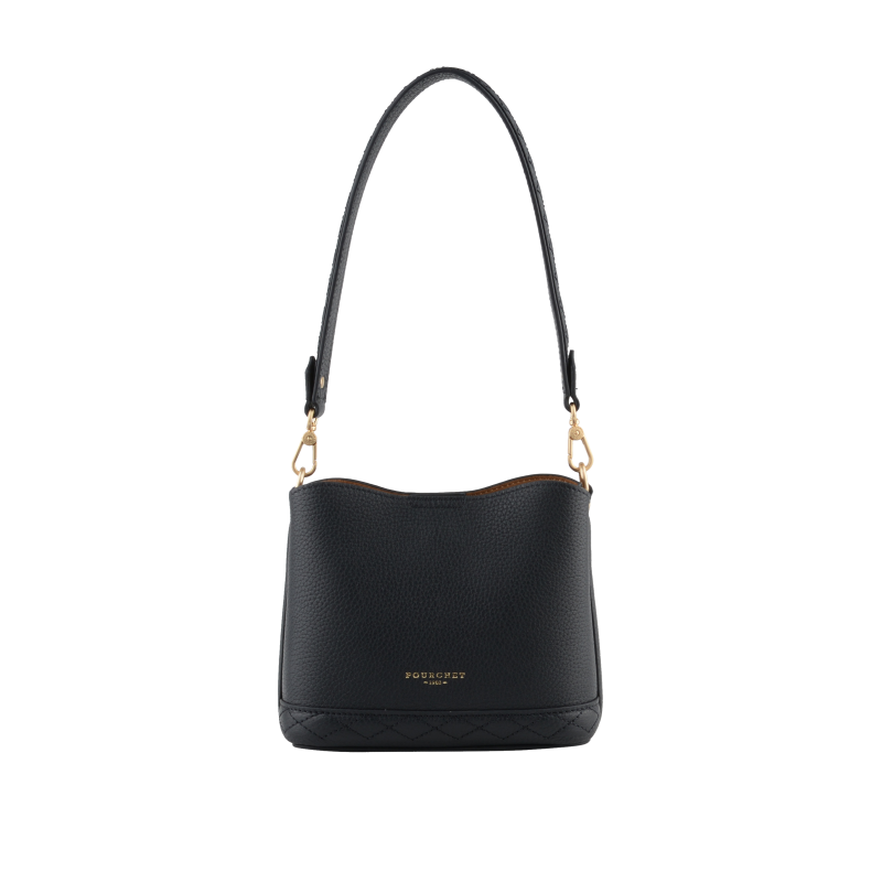 Satchel - cowhide leather POURCHET Blue