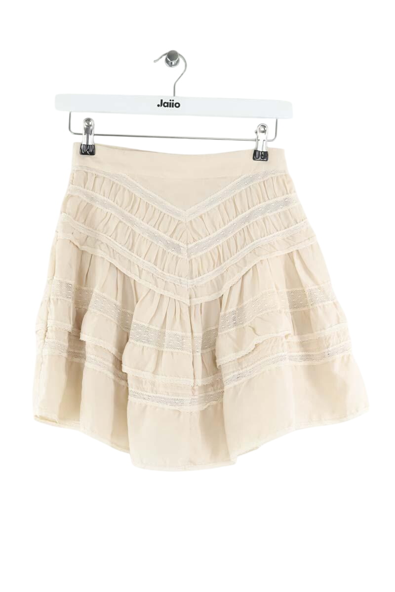 Silk mini-skirt ISABEL MARANT - Seconde Main Beige