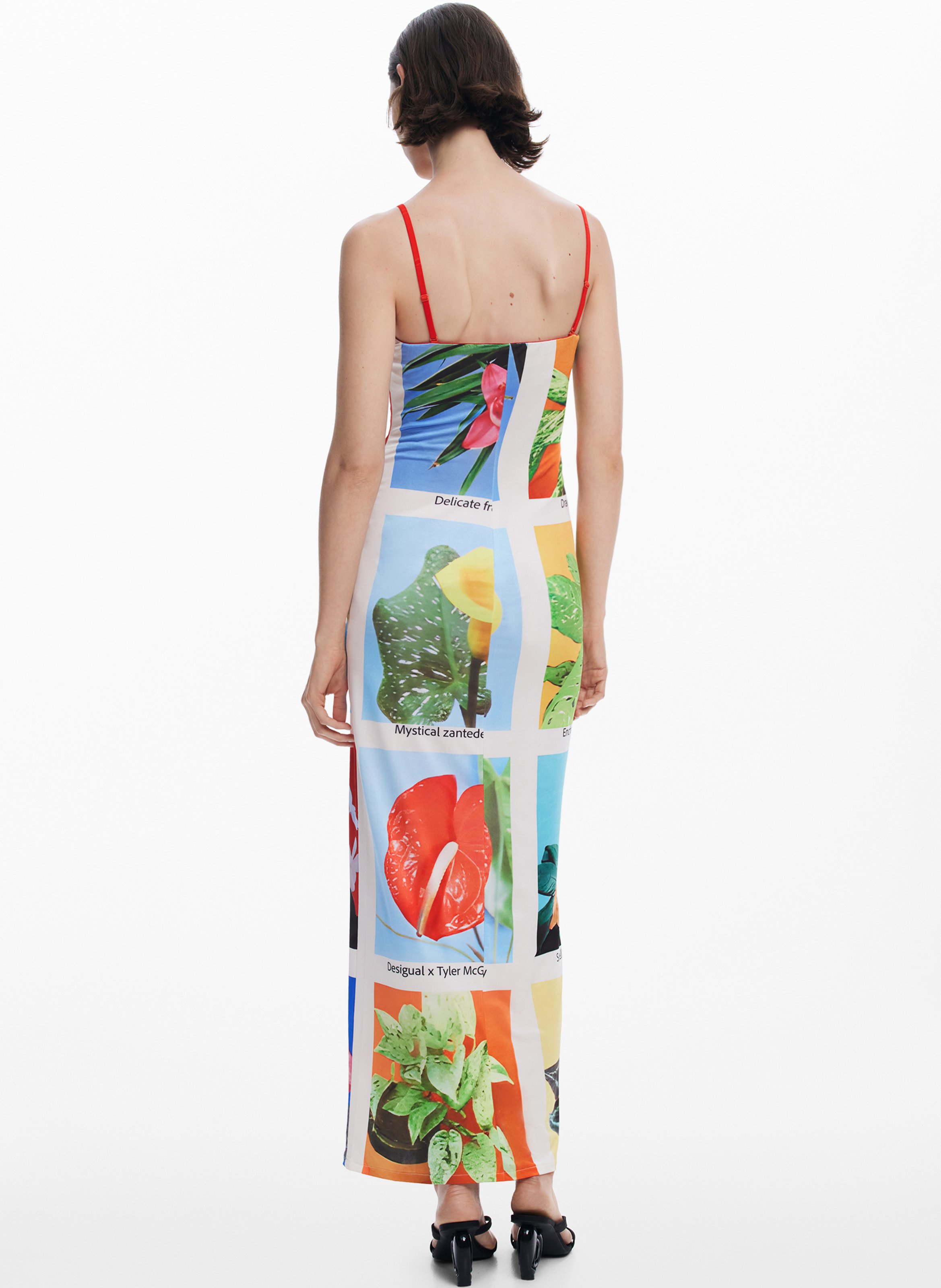 Robe longue ajustée à motifs  DESIGUAL Multicolore