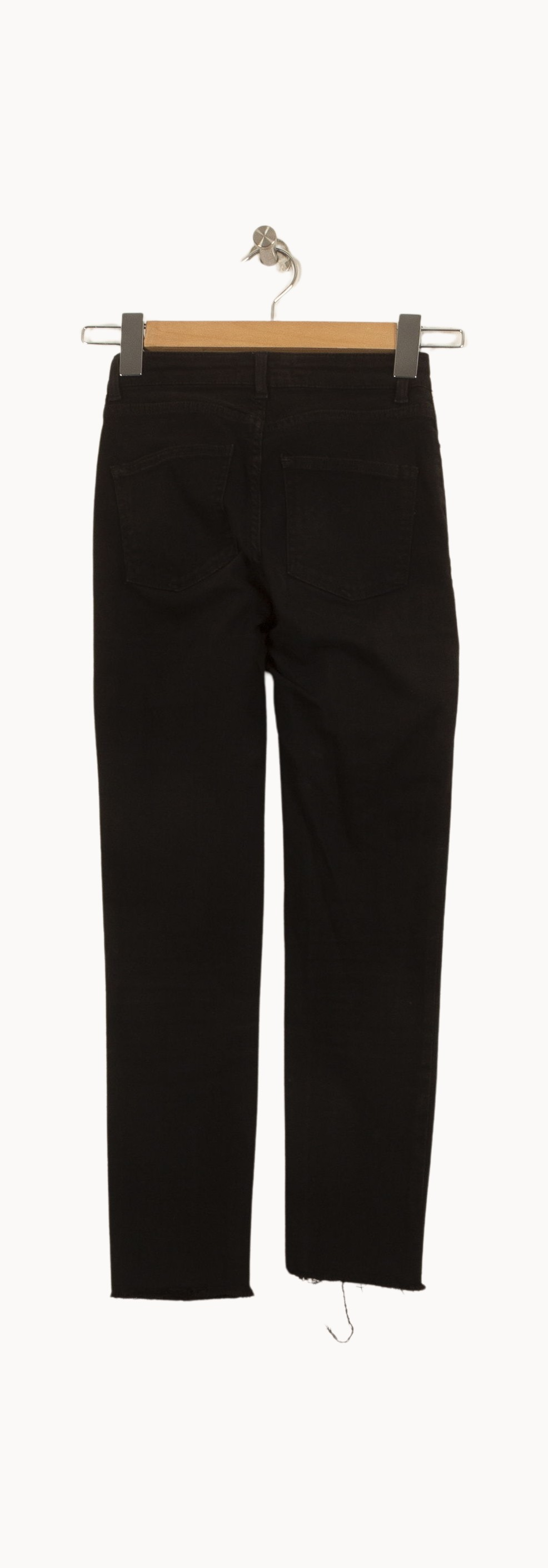 Cropped slim jeans with studs ACNE STUDIOS - Seconde Main Black