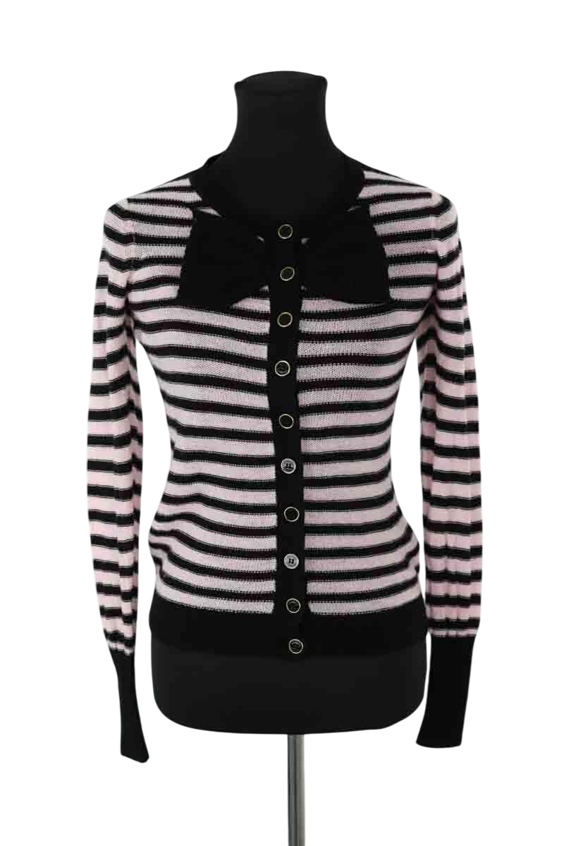 Dual material cardigan Manoush - Seconde Main Pink