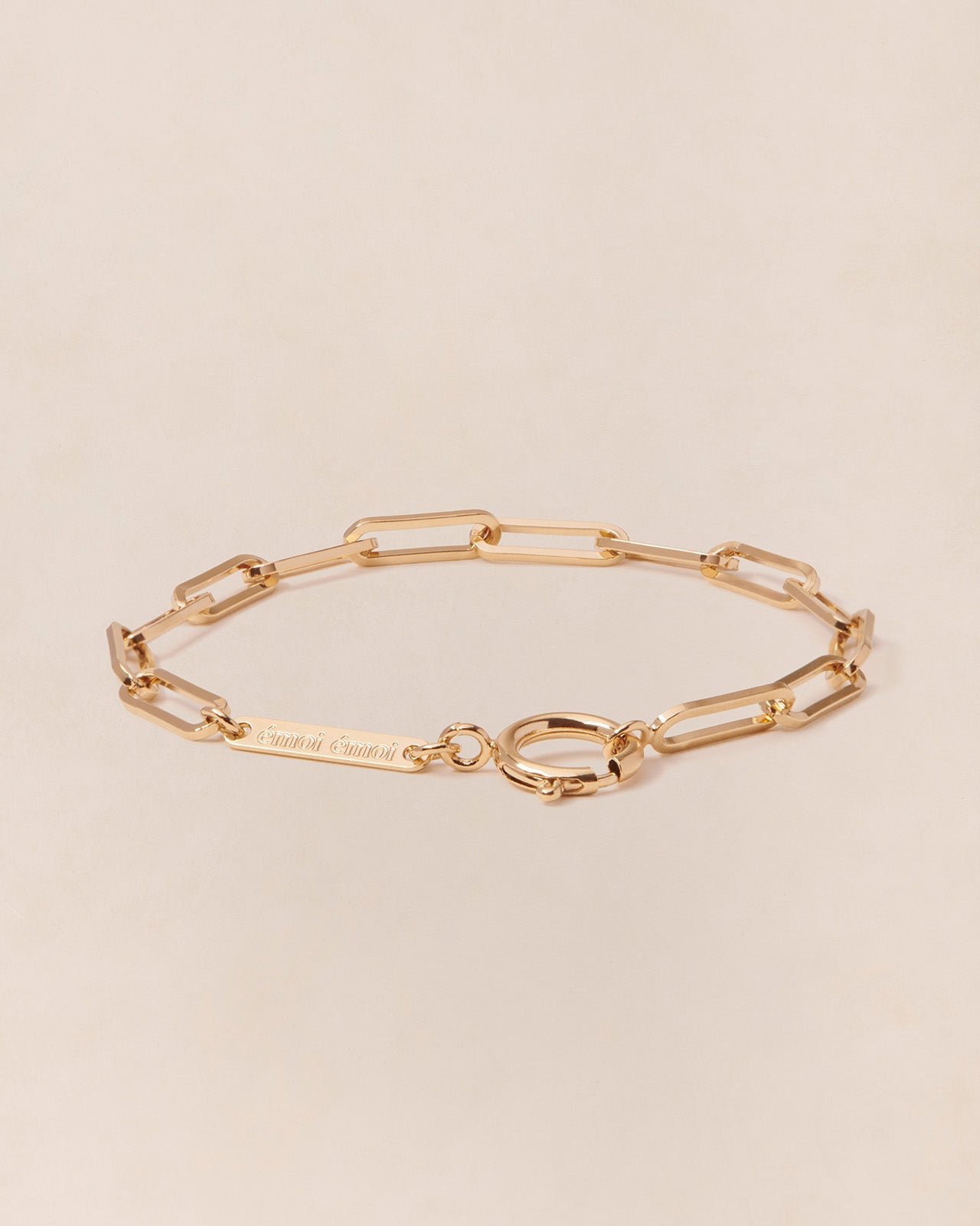 The XL gold-plated 24-carat fine link bracelet EMOI EMOI Golden