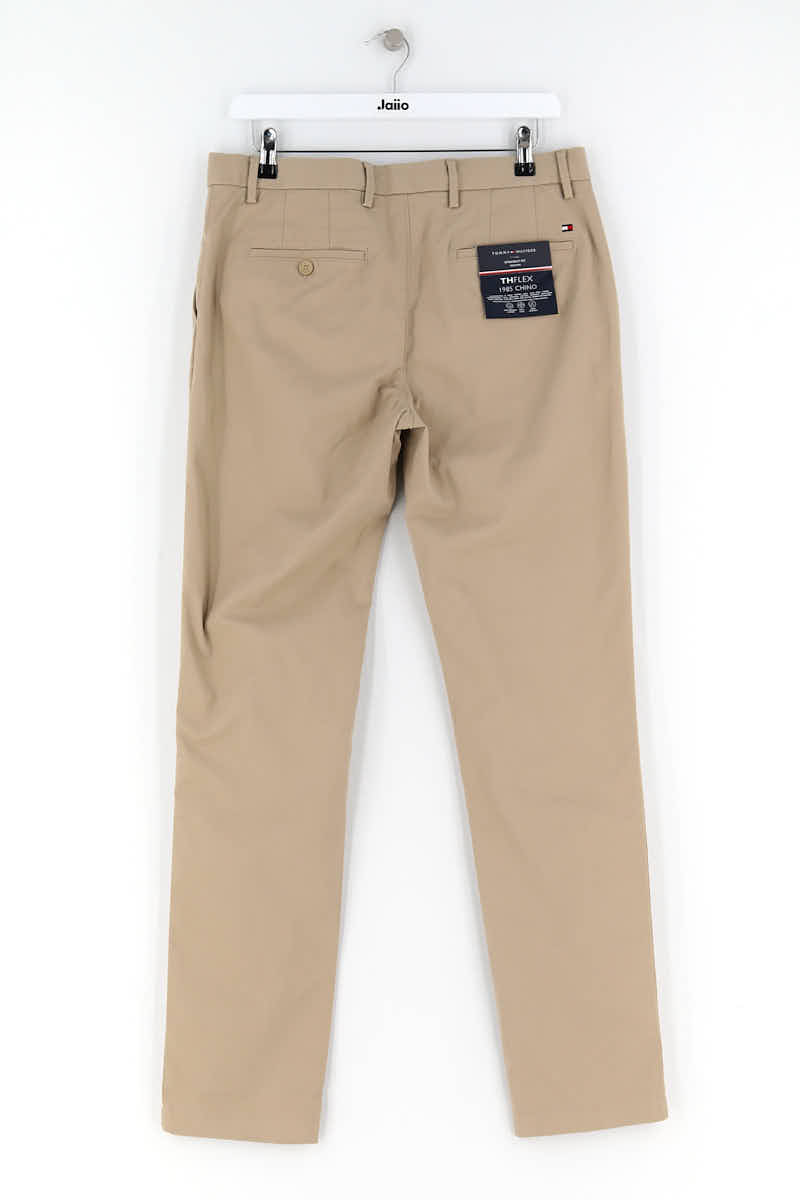 Carrot trousers TOMMY HILFIGER - SECONDE MAIN Beige