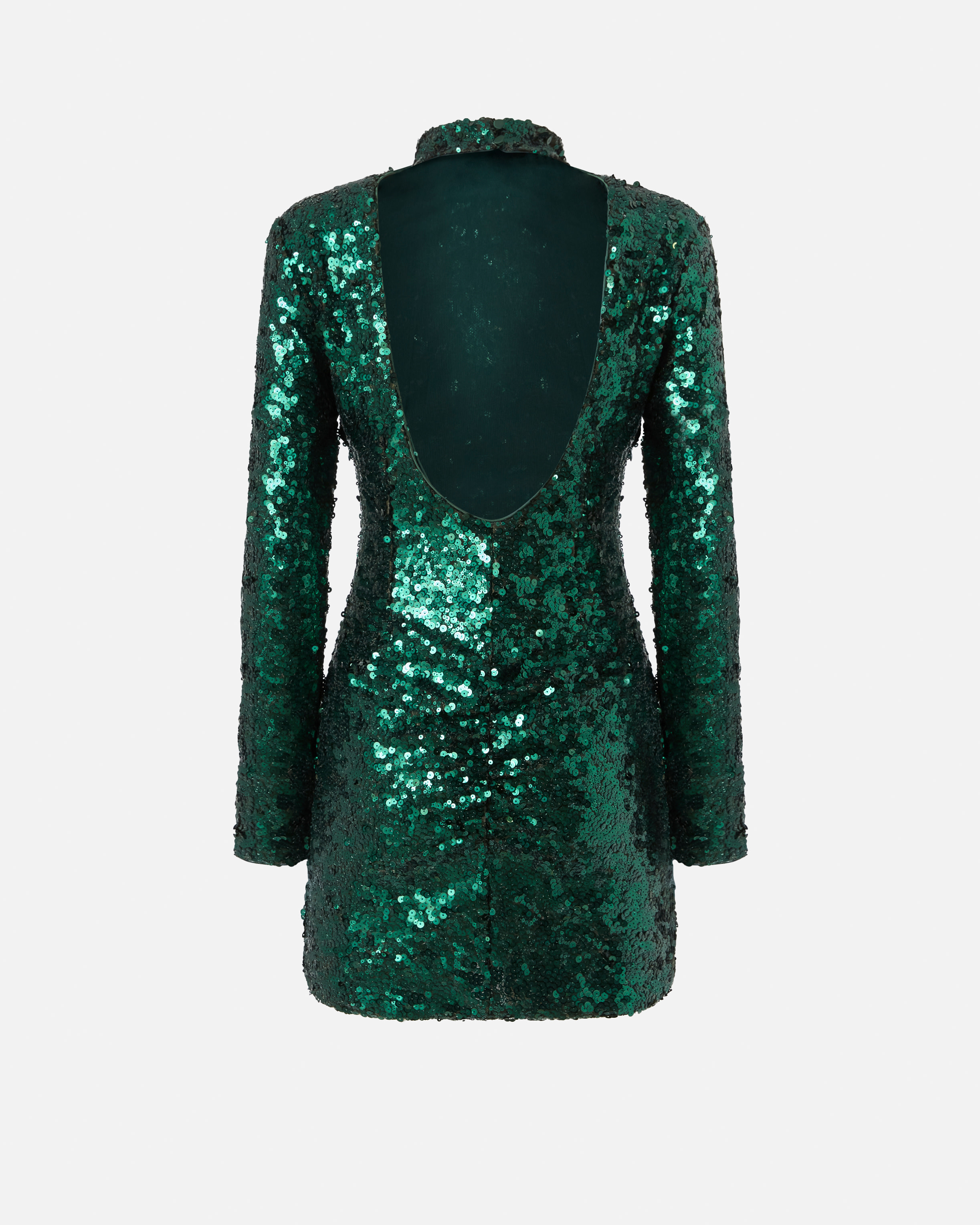Short dress with sequins PINKO Green