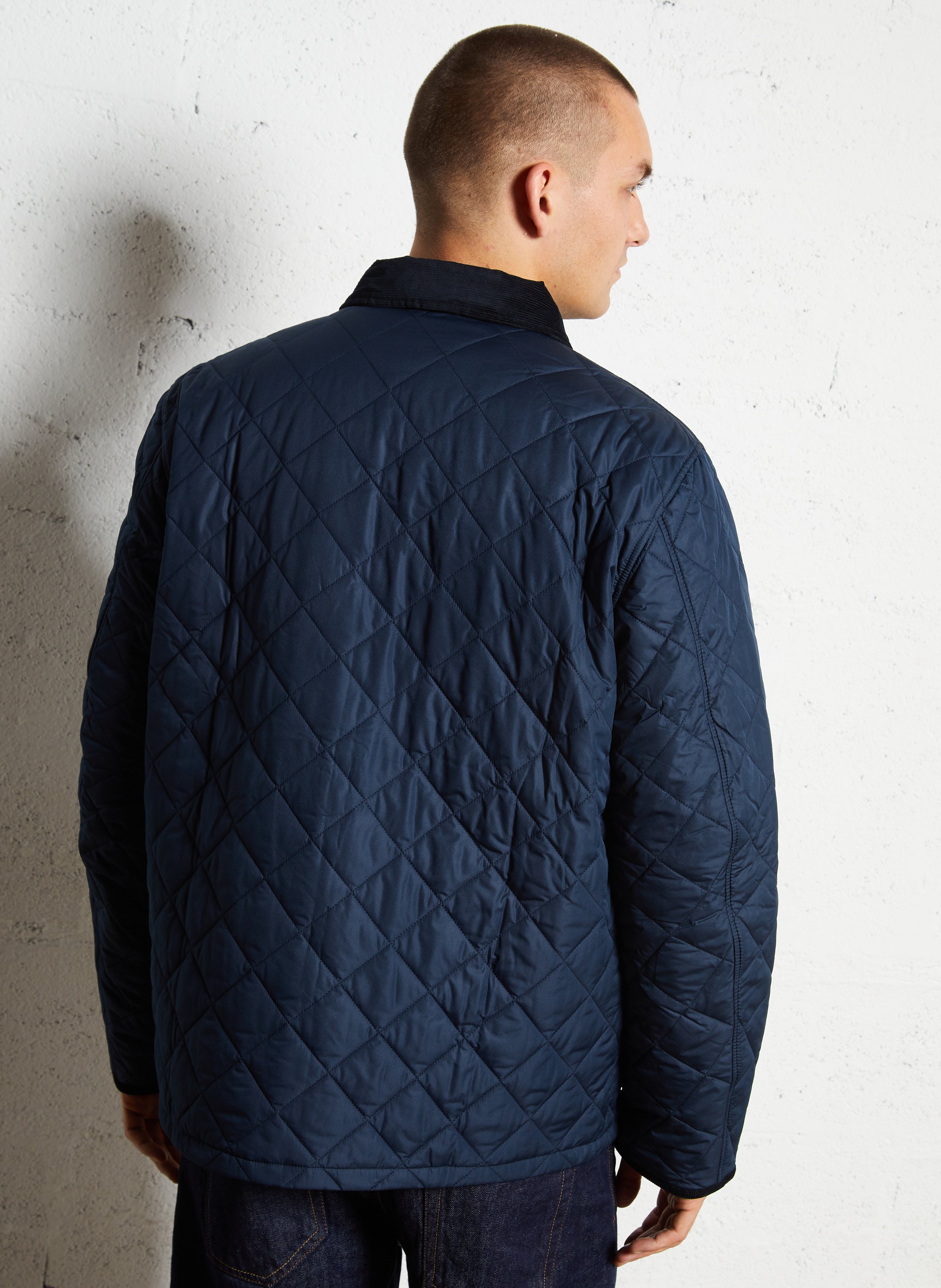 Recht, gewatteerd jasje BARBOUR Blauw