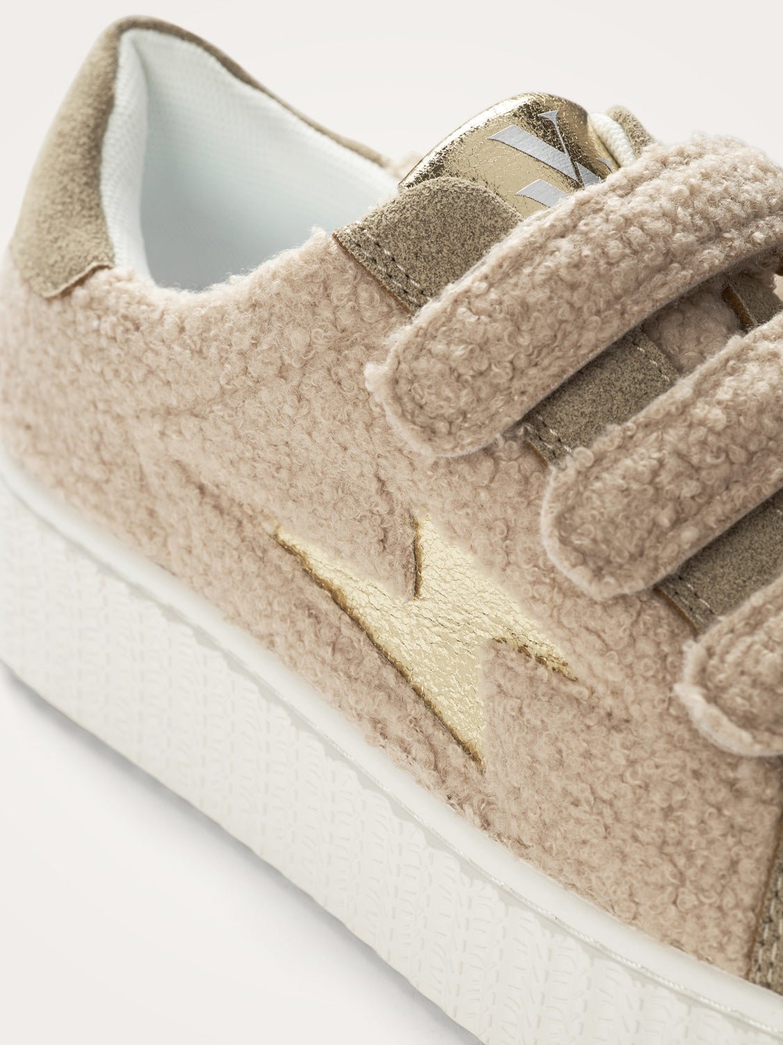 Baskets basses en sherpa VANESSA WU Beige