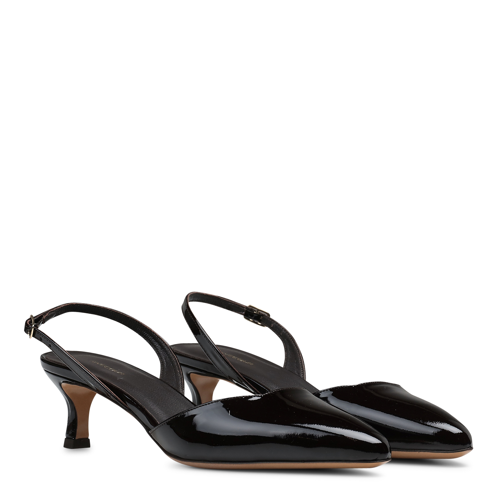 Ella - Lackleder-Pumps RIVECOUR Braun