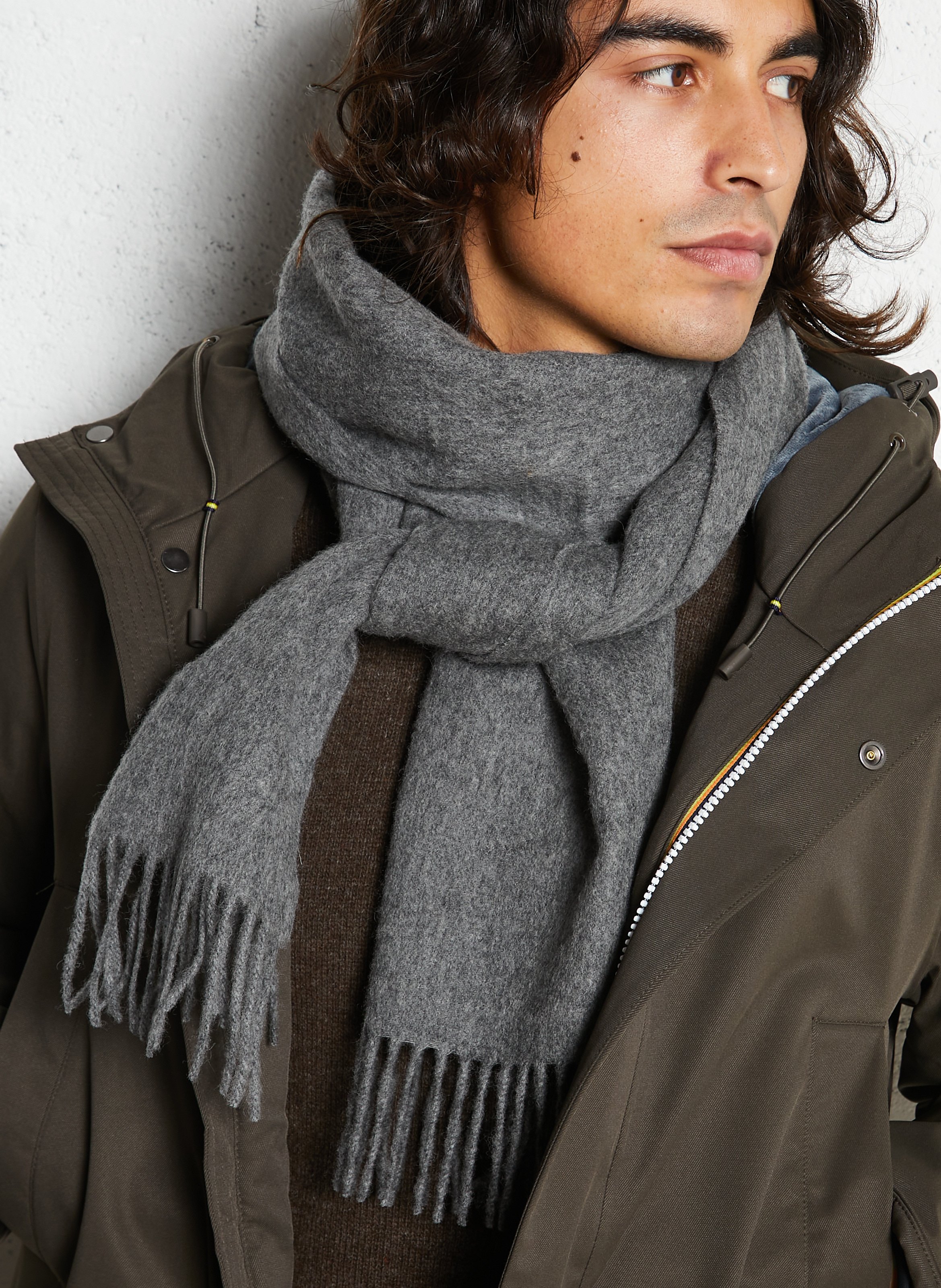 Echarpe en laine CHEVIGNON Gris