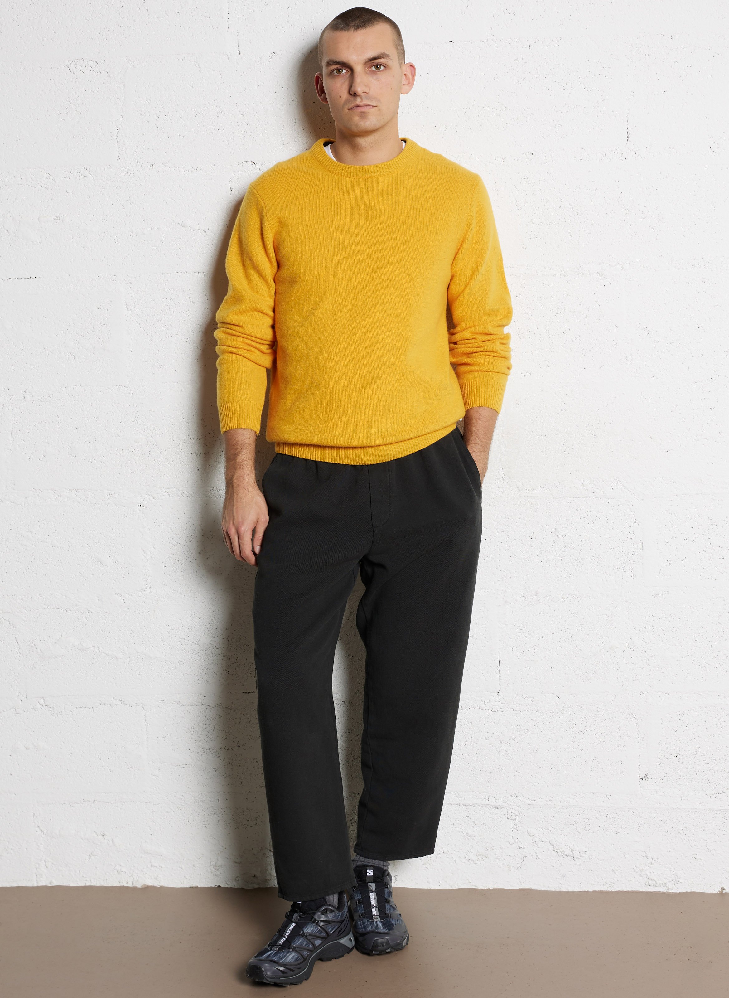 Alpaca wool sweater CASUAL FRIDAY Yellow