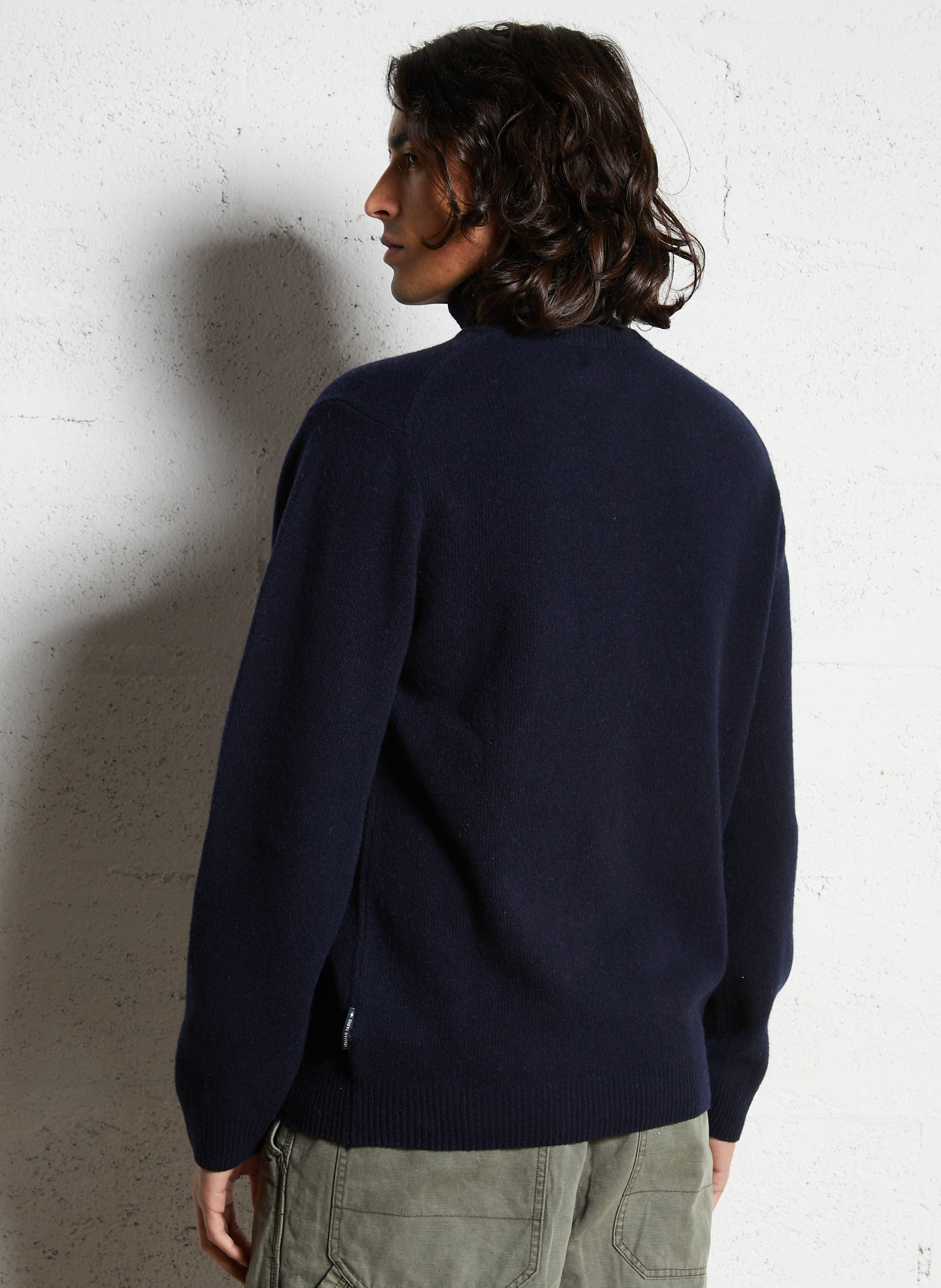 Rechte coltrui | wolblend CASUAL FRIDAY Blauw