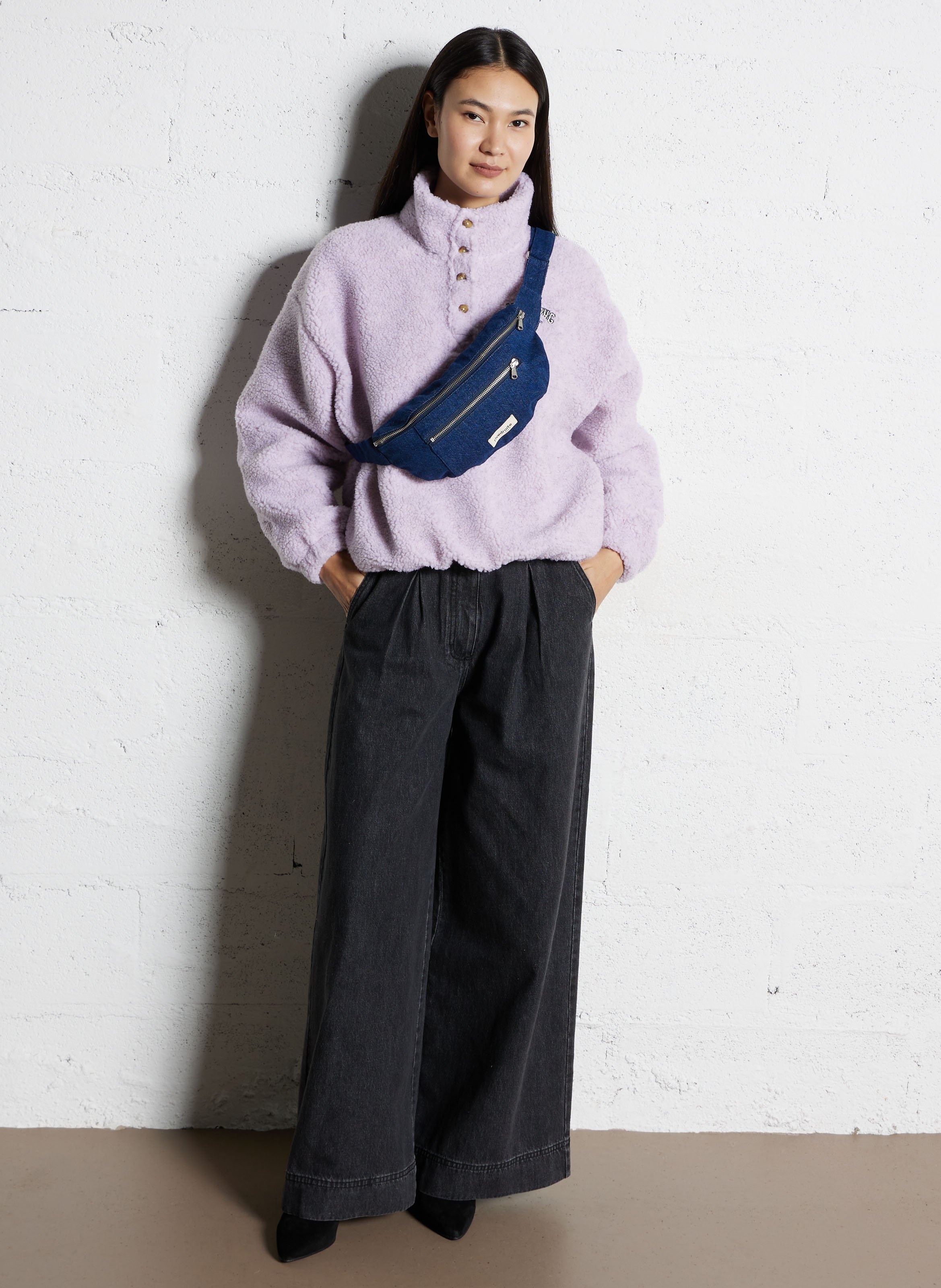 Enkellaarzen van veloursleer MELLOW YELLOW Zwart