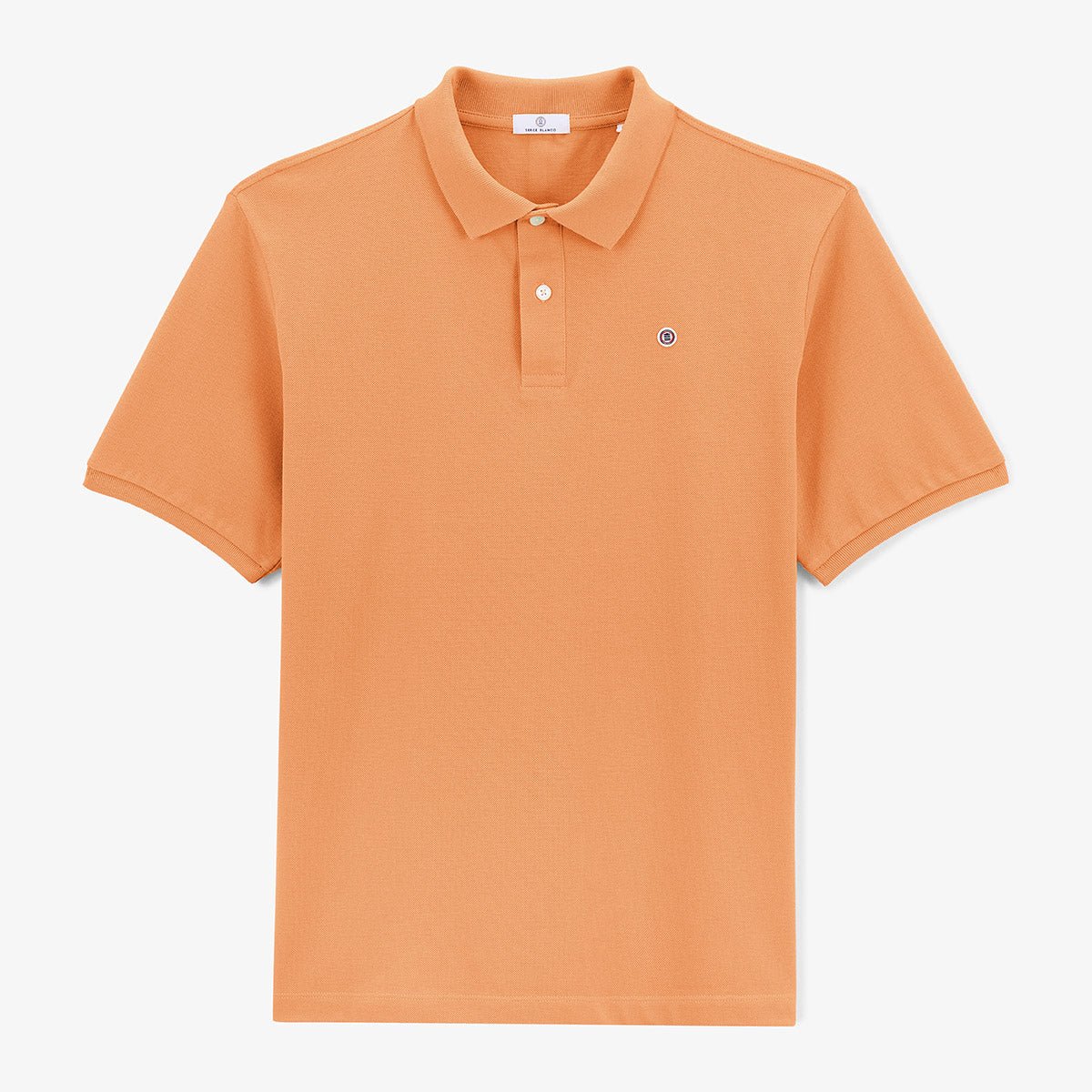 Short-sleeved piqué knit polo SERGE BLANCO Orange
