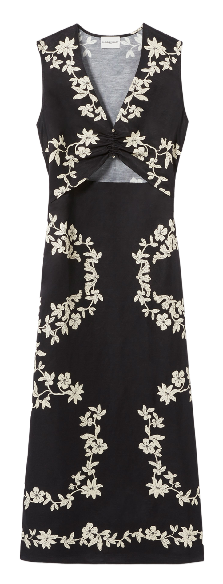 Robe col v imprimée CLAUDIE PIERLOT Multicolore