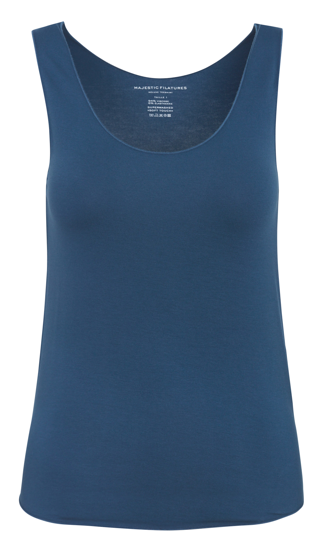 Straight sleeveless top MAJESTIC FILATURES