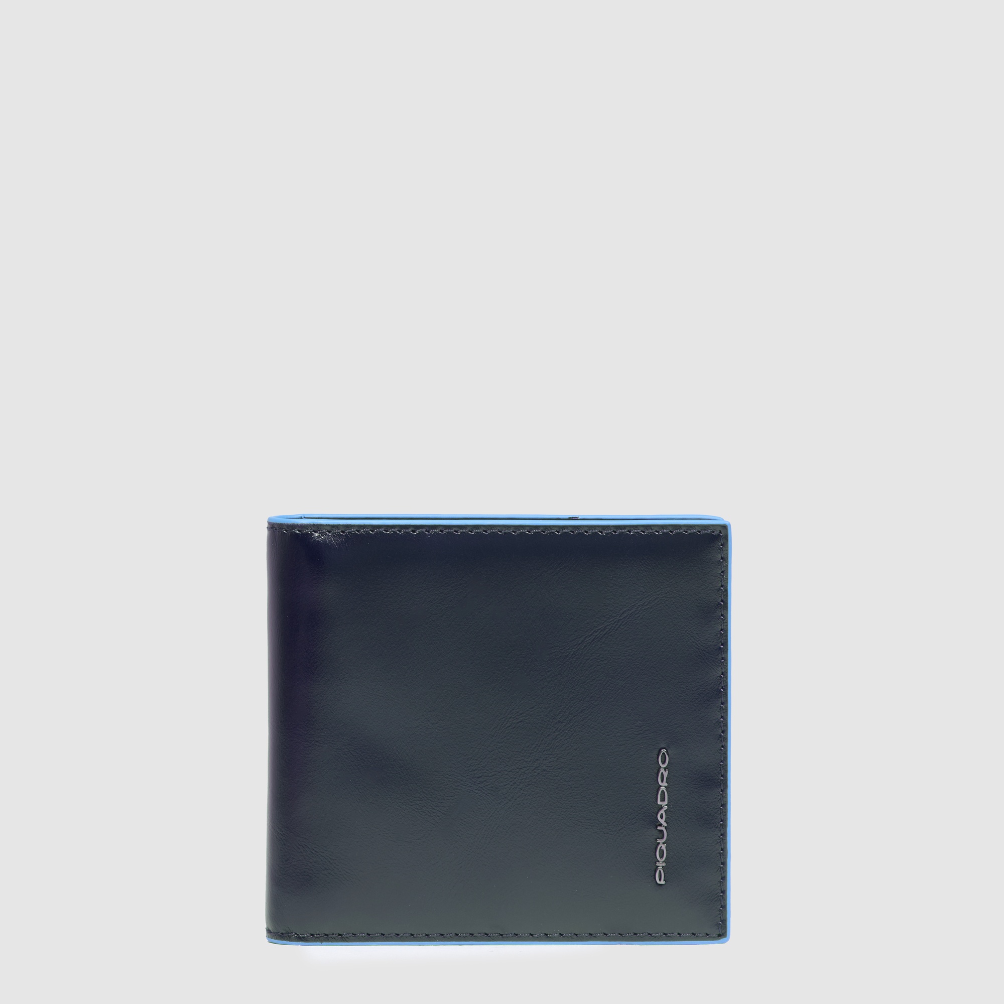 Men's wallet with money clip PIQUADRO Blue