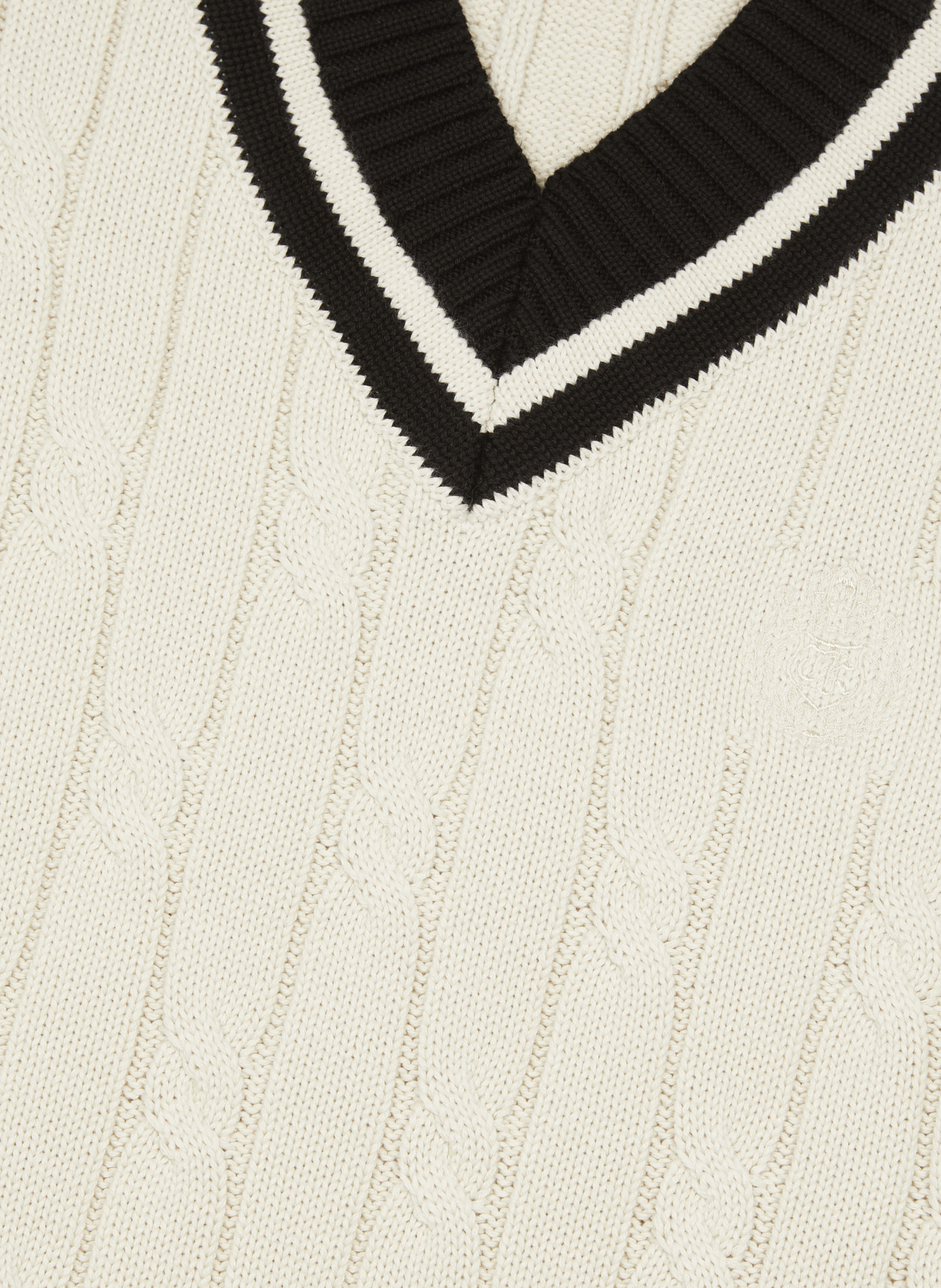 Sleeveless twisted knit sweater THE KOOPLES Black