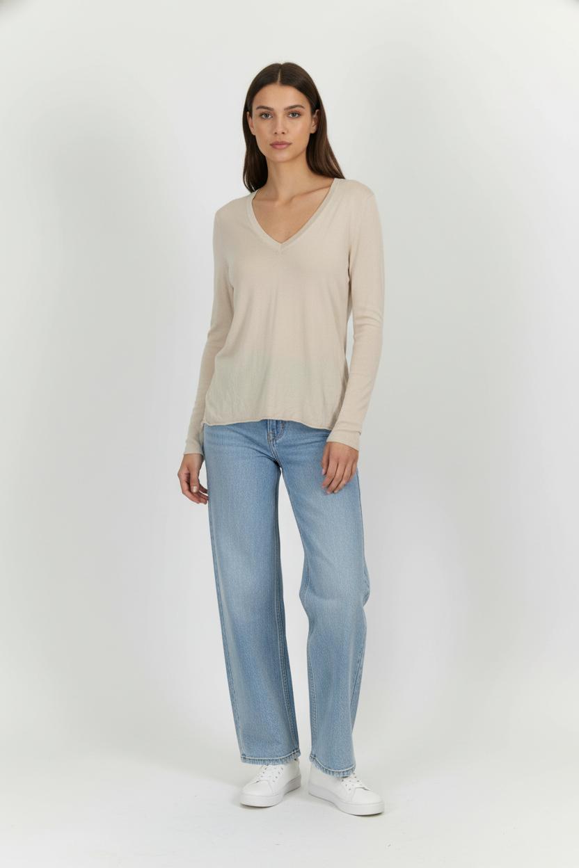 Maille FROM FUTURE - Seconde Main Beige